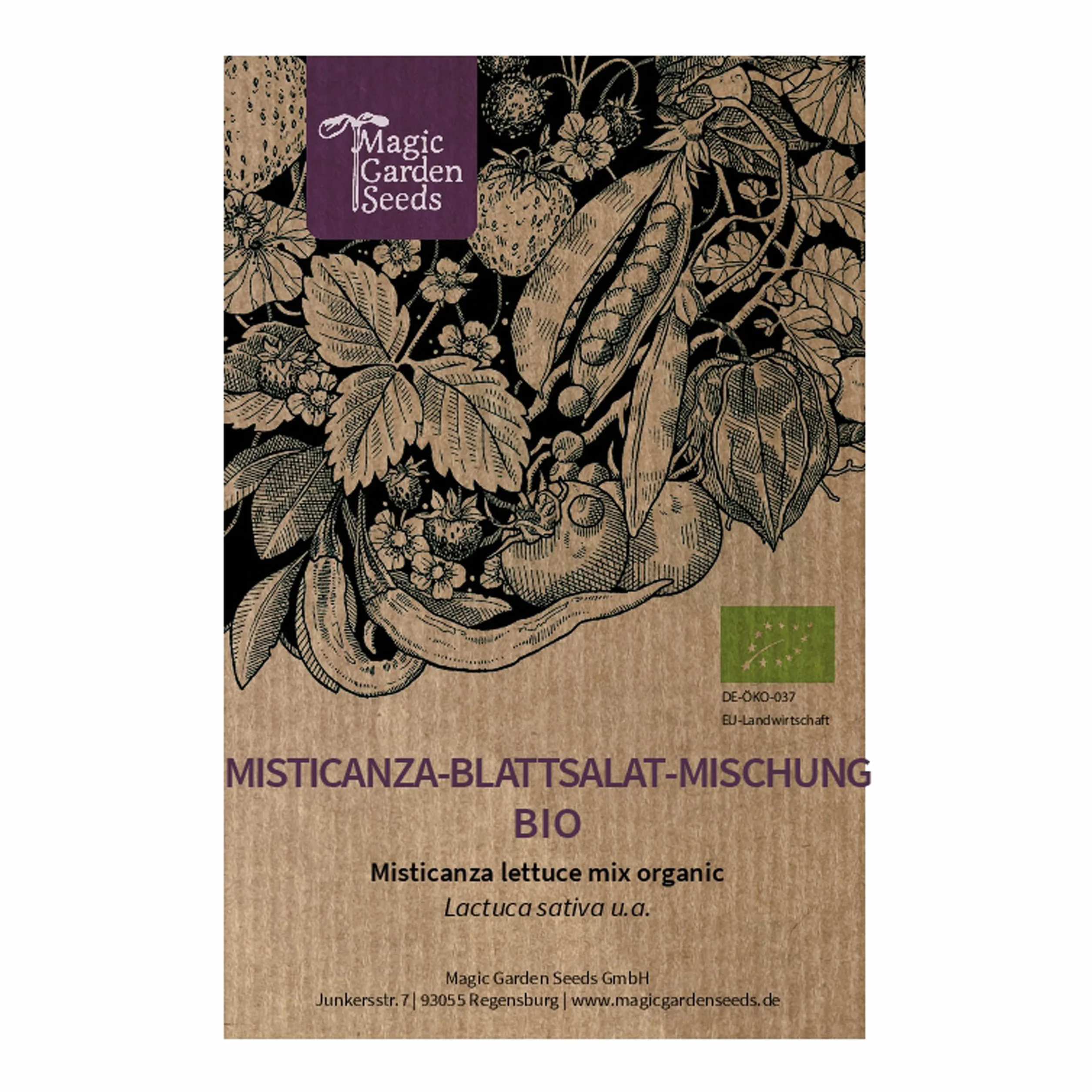 Mieszanka sałat liściastych Misticanza (Lactuca sativa i inne) organiczna - ok. 500 nasion