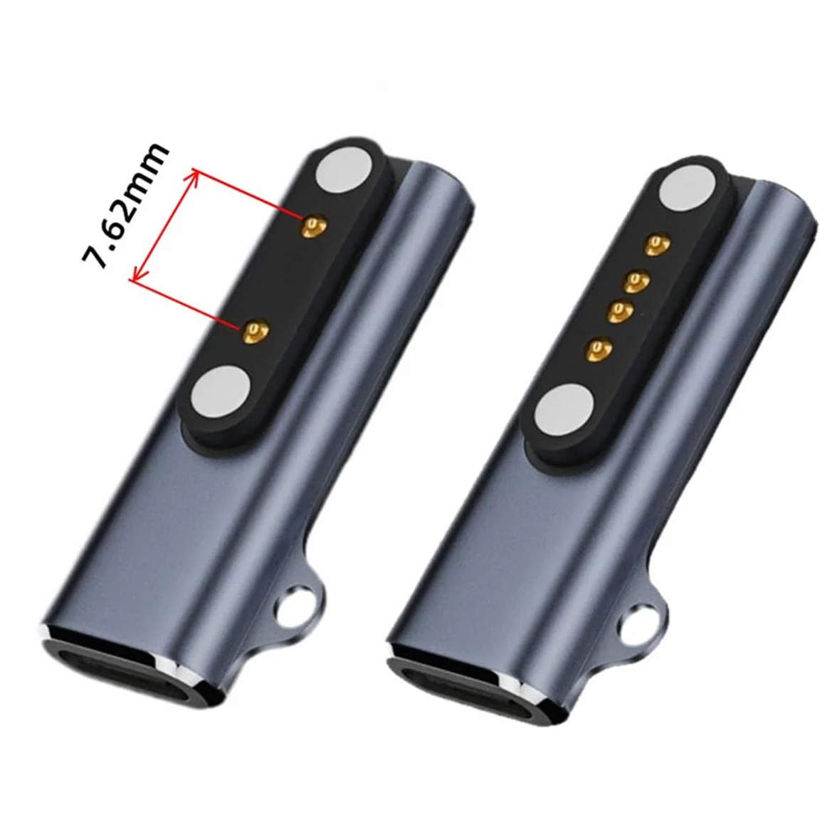 Magnetyczny adapter ładowania USB C do słuchawek przewodnictwa kostnego 7,62 mm 2-pinowy/4-pinowy smartwatch