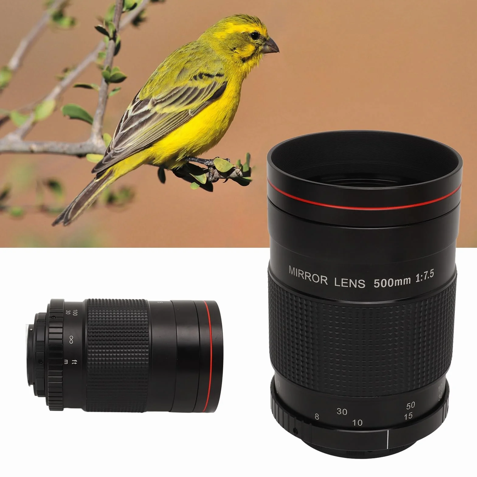 500 Mm F8 Super teleobiektyw lustrzanki do montażu AI-Montaż. Pasuje do aparatu SLR, D850, D810, D800, D780, D750, D500, D7500, D7200, D5600 itd.