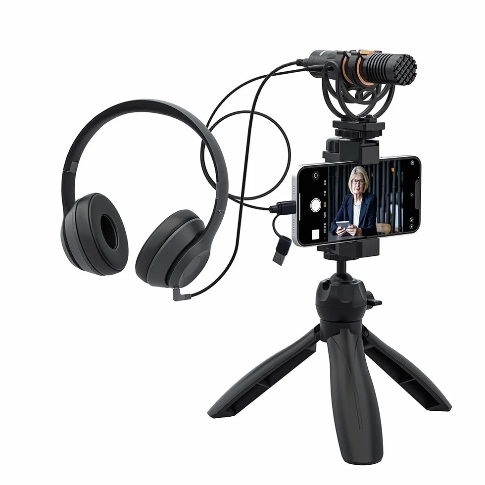 COMICA Vm10 Pro Shotgun Microphone Mic USB C do aparatu, smartfona, tabletu, komputera. Idealny do vlogowania, przesyłania na żywo, odzyskiwania. Podwójny tryb Vifeo USB Shotgun Microphone with Gain