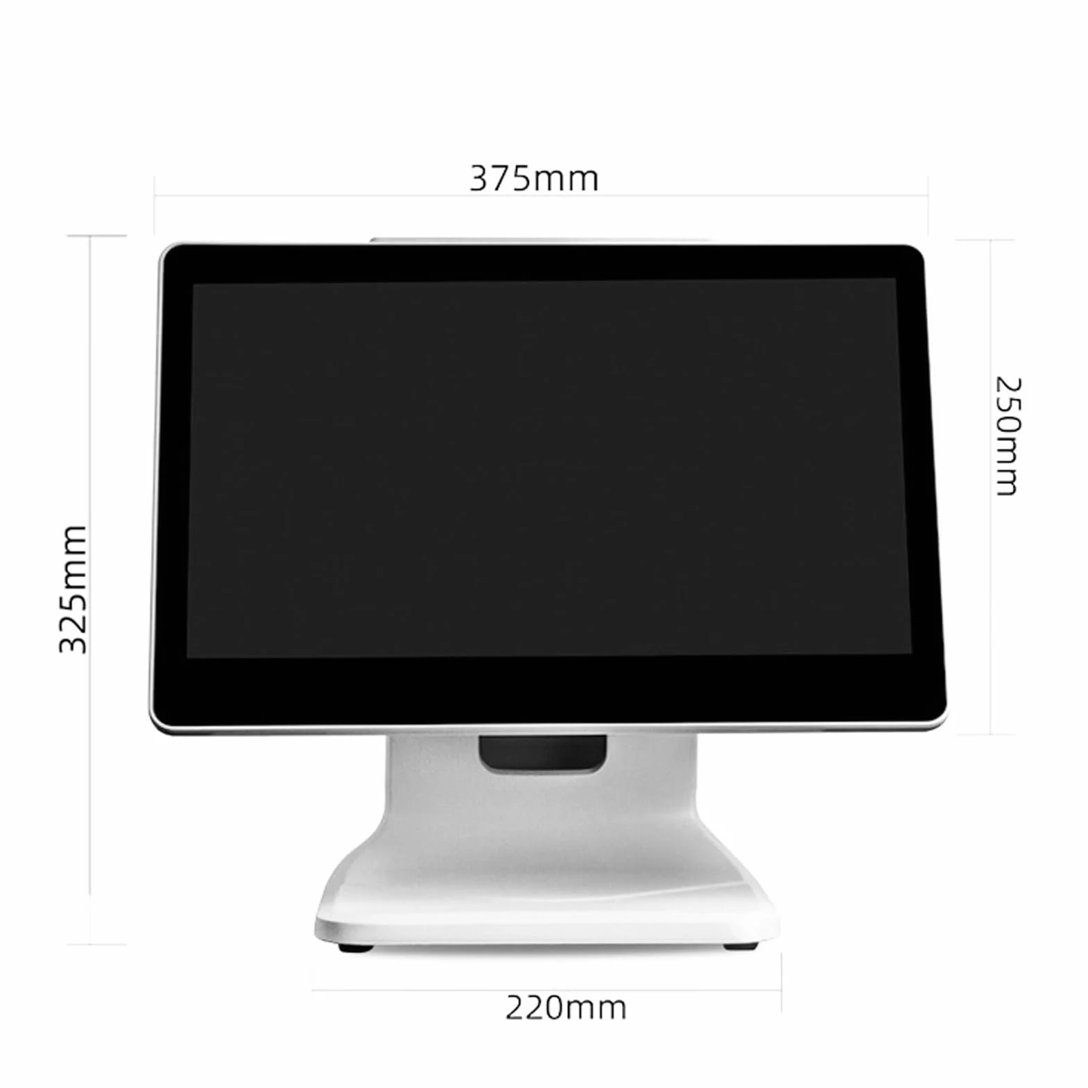 15-calowy pojemnościowy monitor dotykowy, 10-punktowy monitor LCD z ekranem dotykowym, rozdzielczość 1366 x 768 pikseli, z pilotem i wejściem COM/VGA, do komputerów PC, punktów spr