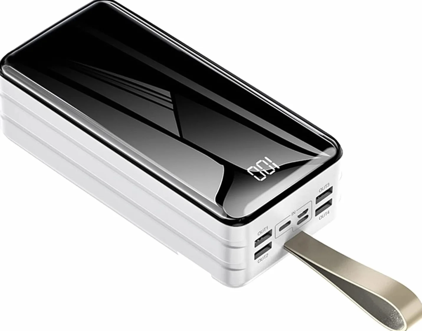 Power Bank 60000-80000Mah USB 4 wyjścia 3 wejścia baterii o dużej pojemności z ekranem szybkiego ładowania dla wszystkich telefonów komórkowych, smartfonów, tabletów, konsol do gier ( kolor