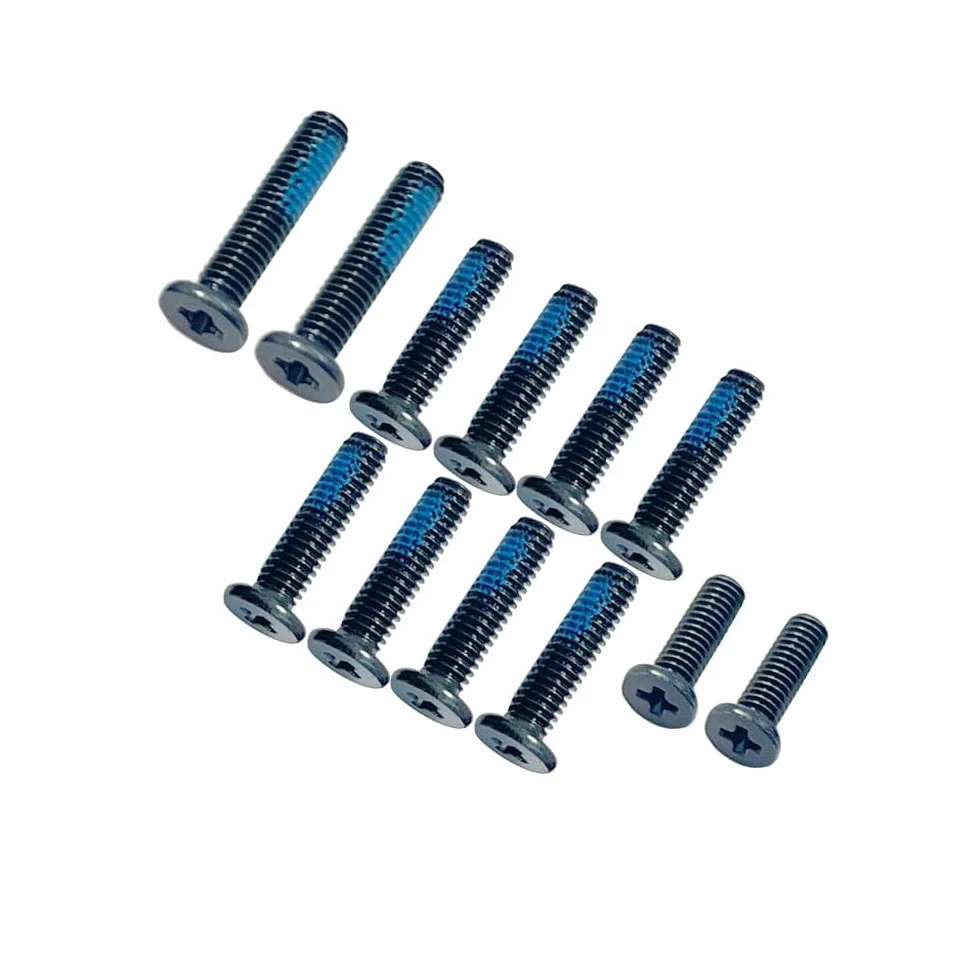 Gintai śruby Screws 12 szt. do ASUS TUF Gaming A15 FA507XI FA507XV FA507XU FA507NV FA507NU FA507NUR FA507NVR/UI/UV/UU Zestaw do obudowy laptopa, śruby Screws mocuj?ce podstaw? do spodu komputera