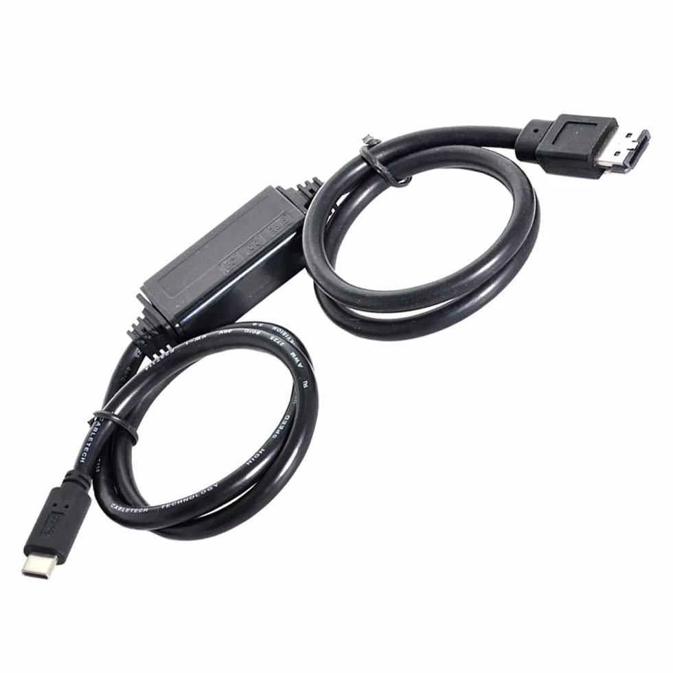 Konwerter USB-C typu C na zasilanie eSATA DC5V USB 3.0 na HDD/SSD/ODD eSATAp