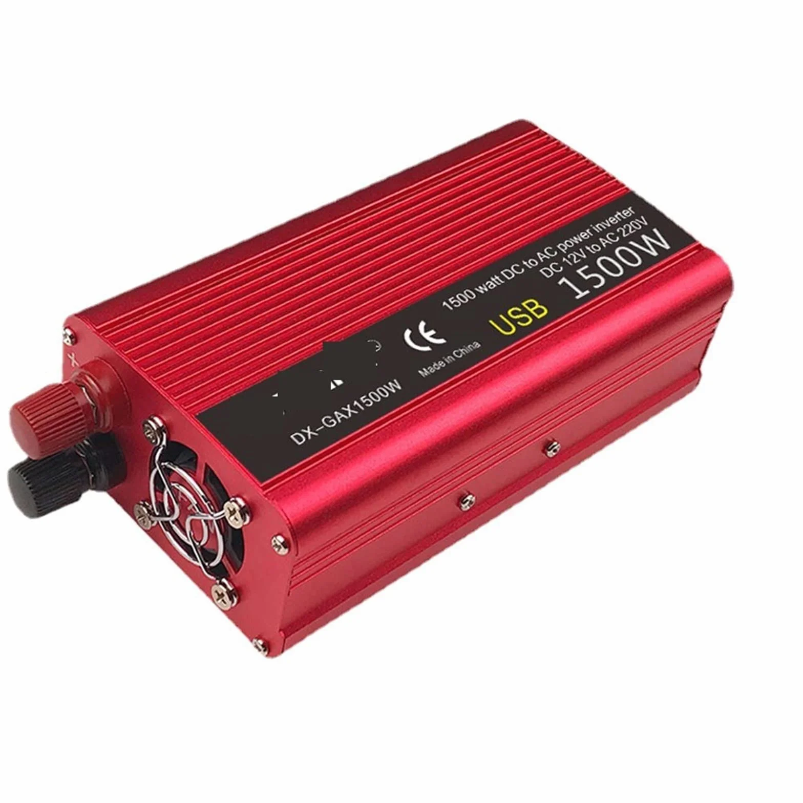 Falownik, Zmodyfikowany falownik sinusoidalny 1500W/2000W/2600W przetwornica napięcia 12V do 220 napięcie zasilania DC AC uniwersalne gniazdo domu na zewnątrz Powerbank(1500W,12V)
