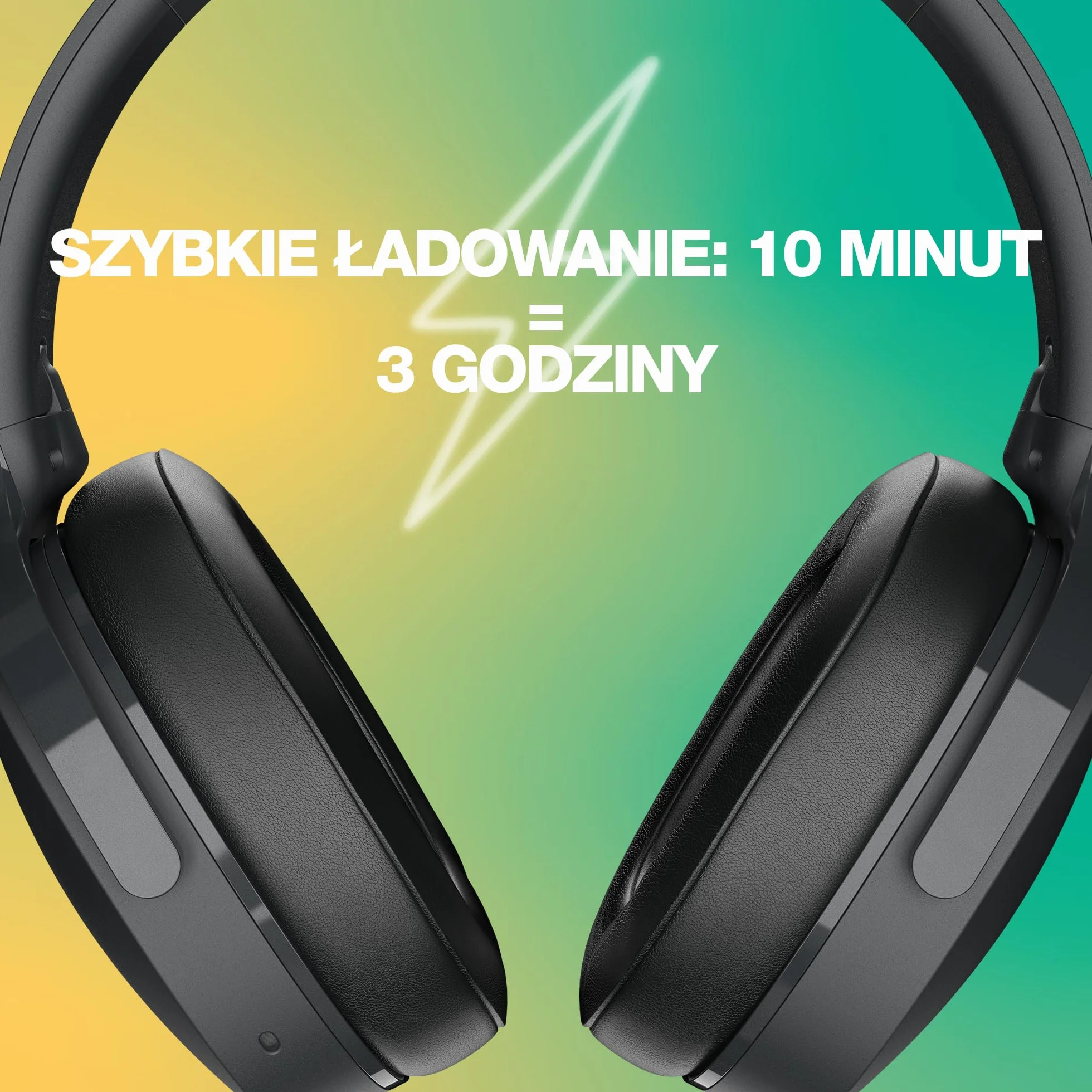 Skullcandy Hesh Evo Bezprzewodowe Słuchawki Nauszne, 36 godz. Słuchania, Mikrofon, Obsługa iPhone’a, Androida i urządzeń Bluetooth – czarny