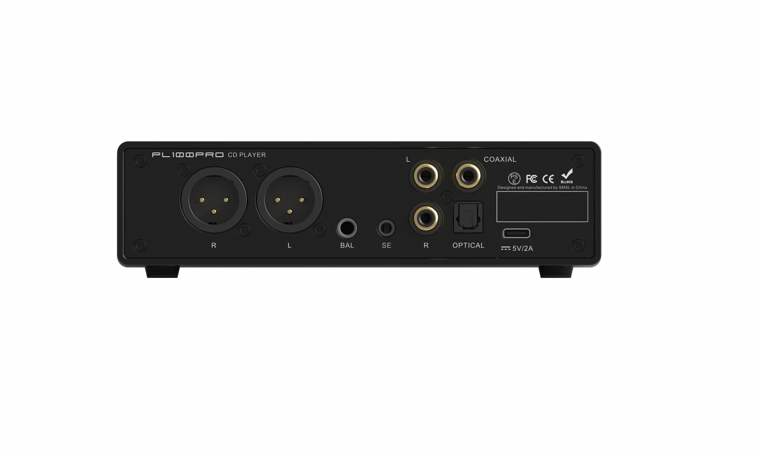 SMSL PL100PRO Odtwarzacz CD, 2 x CS43131, wysokiej klasy chipy DAC, RCA, optyczne, koncentryczne, XLR, zbalansowane, 3,5 mm i 4,4 mm, wyjście słuchawkowe 200 mW, 32 Ω, bezstratne odtwarzanie MQA