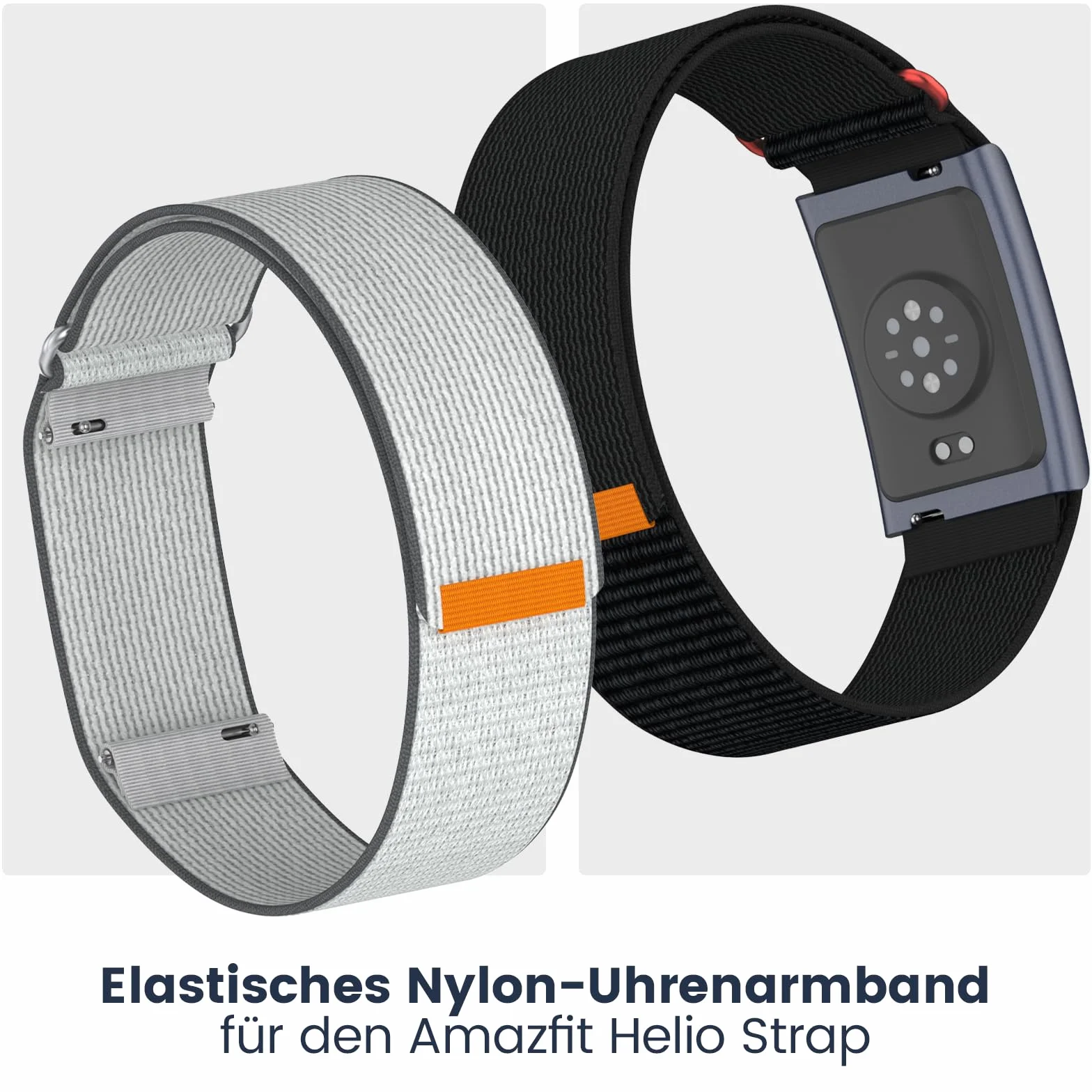 SimpleThings Bransoletka do Amazfit Helio Strap – elastyczny pasek nylonowy, regulowana, sportowa opaska do zegarka, kompatybilna z Zepp Amazfit Helio Strap Fitness Tracker