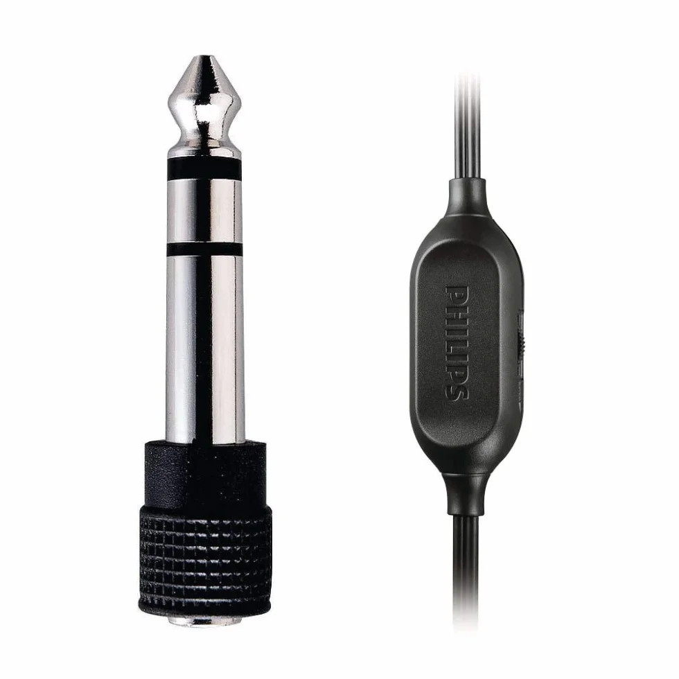 Philips SHP2500/10 słuchawki Hi-Fi TV długi kabel 6 m srebrny czarny
