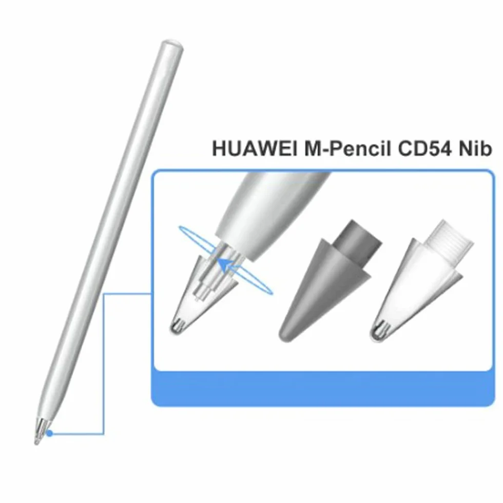 Wymienne końcówki do rysika Huawei M-Pencil 2. generacji, końcówki rysika dotykowego o wysokiej czułości (szare)