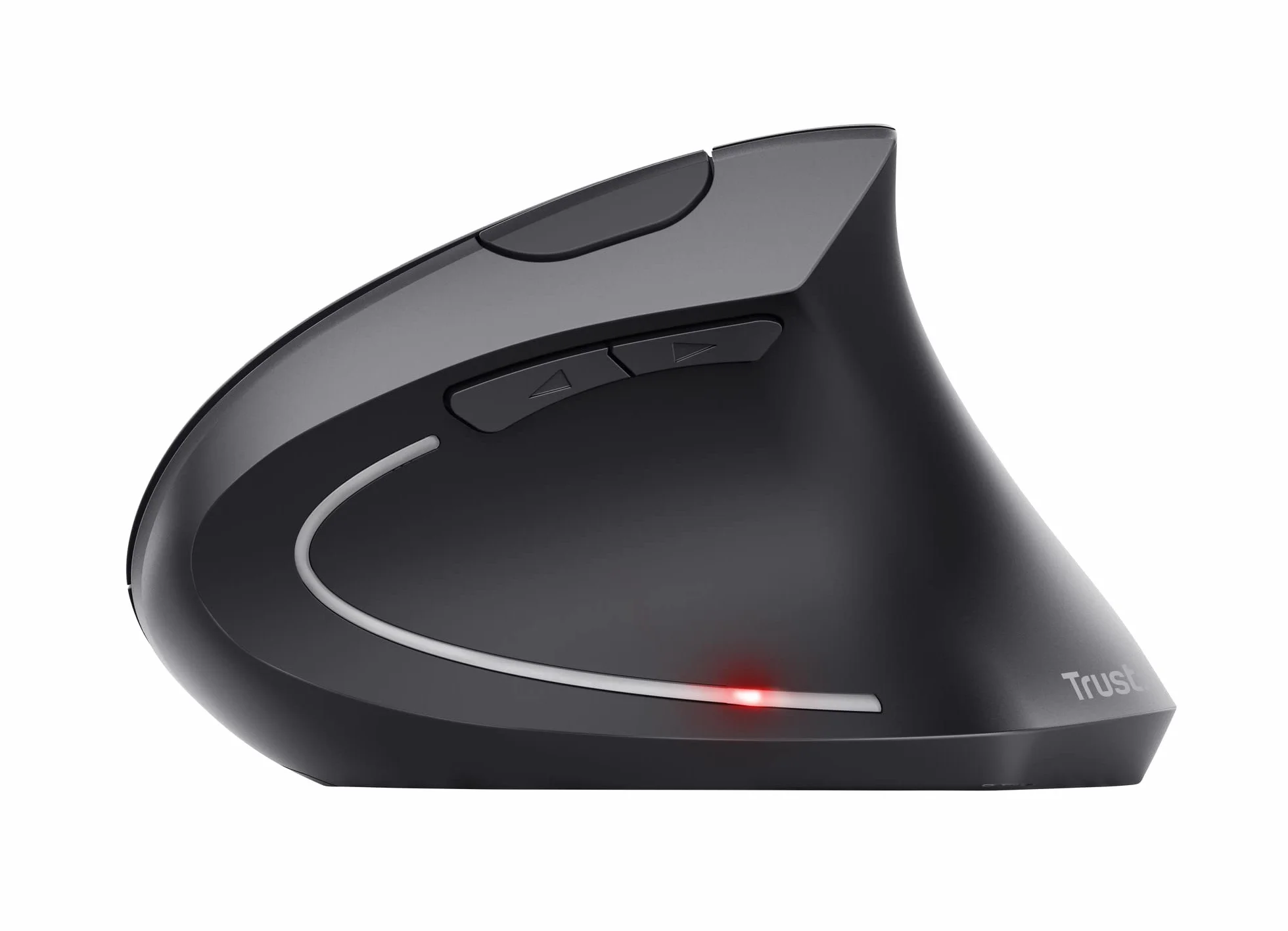 Trust Verto Verto Vertical Mouse, 800-1600 DPI, ergonomiczna mysz, praworęczna, bezprzewodowa mysz LED, 6 przycisków, RF 2.4GHz, odbiornik USB, dla komputerów Mac, PC, laptop, baterie w zestawie