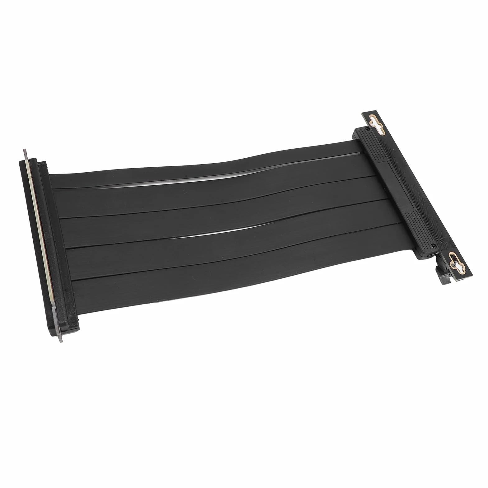 Fockety Kabel Pionowy PCIE 4.0 X16, Elastyczne Przedłużacz o Wysokiej Prędkości z Złączem do Odwrotnego 90 Stopni dla RTX4090 RX8900, Kompatybilny z PCIE 3.0 2.0 1.0, Instalacja GPU Pion (60 cm)