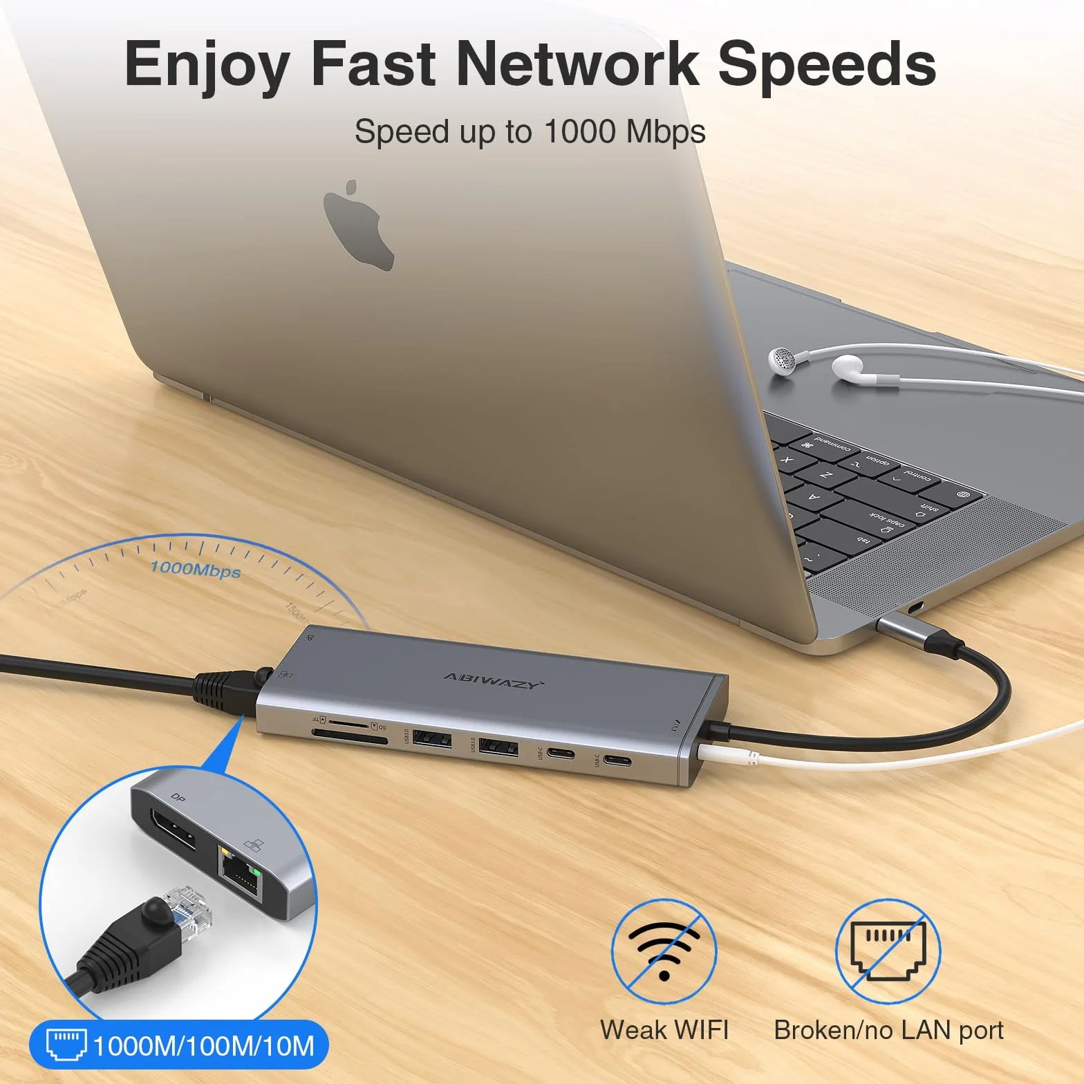 Stacja dokująca USB C, 3 monitory, koncentrator USB C, laptop, podwójny monitor, wieloportowy adapter dokujący, USB C na 2 HDMI, 4K DisplayPort, ładowanie PD, Ethernet, 7 portów USB C/A, SD/TF, audio