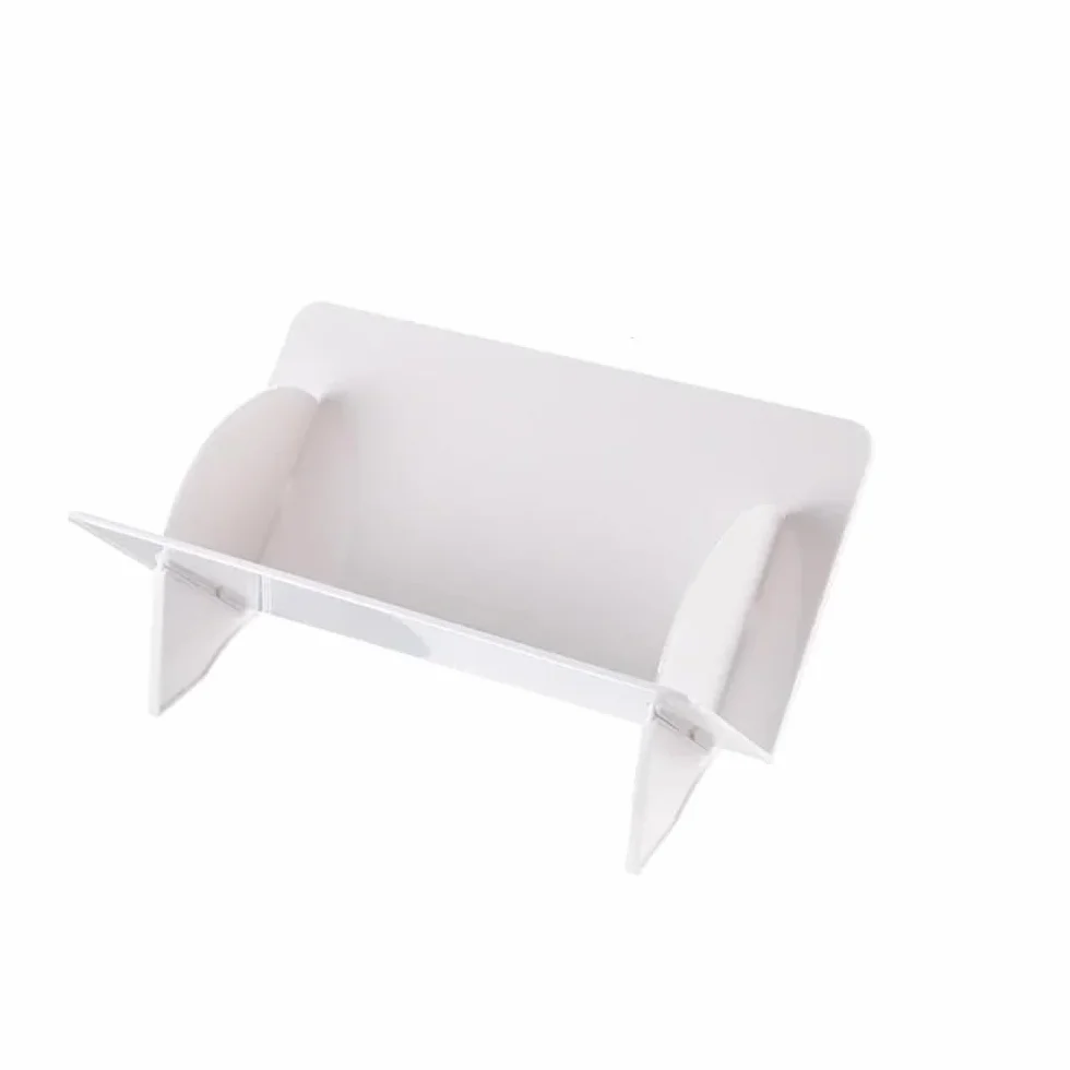 Stojak na płyty CD Stojak do przechowywania płyt CD Album z płytami Stojak przezroczysty Półka na książki(White)