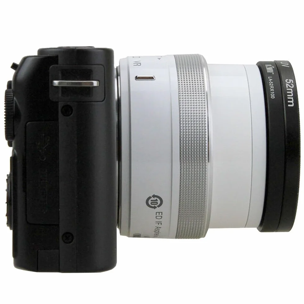 Kiwifotos Adapter filtra obiektywu do Sony Cyber-Shot DSC-RX100VA, RX100V, RX100, RX100 II, RX100 IV, RX100 III i Nikon 1 Nikkor VR 10-30 mm f/3.5-5.6 PD Zoom