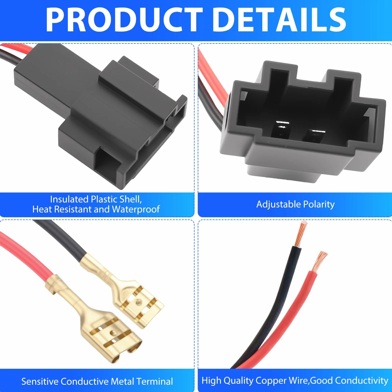 4 adaptery do głośników samochodowych DIN kompatybilne z Mercedes A/B/C/E/G/M klasa VW Crafter BMW Smart Porsche 911 997 Cayman radio samochodowe adapter samochodowy zestaw adapterów głośników