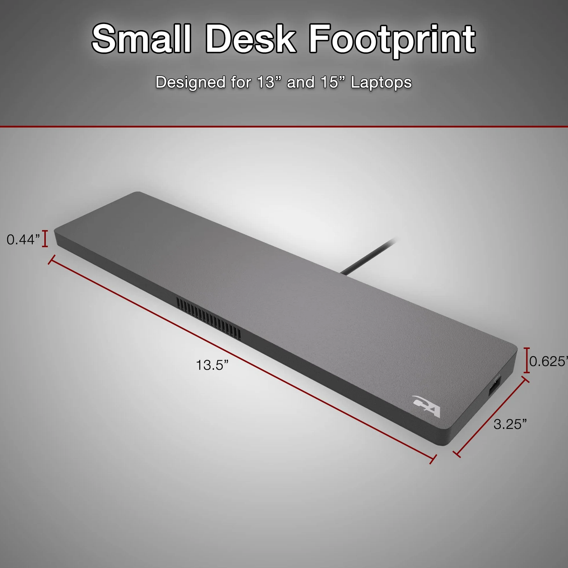 CA Essential Docking Station – stacja dokująca USB C z aktywnym chłodzeniem laptopa, dwa wyświetlacze 4K, 4 porty USB typu A, złącze Ethernet, zasilanie do laptopów (DS-2000)