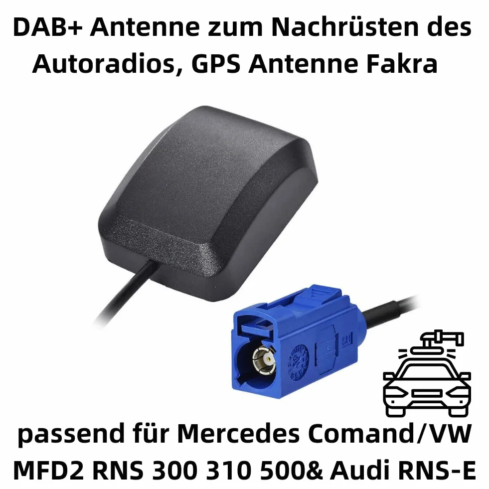 Antena GPS 3 m Fakra 2 w 1 BD GPS adapter samochodowy uniwersalny