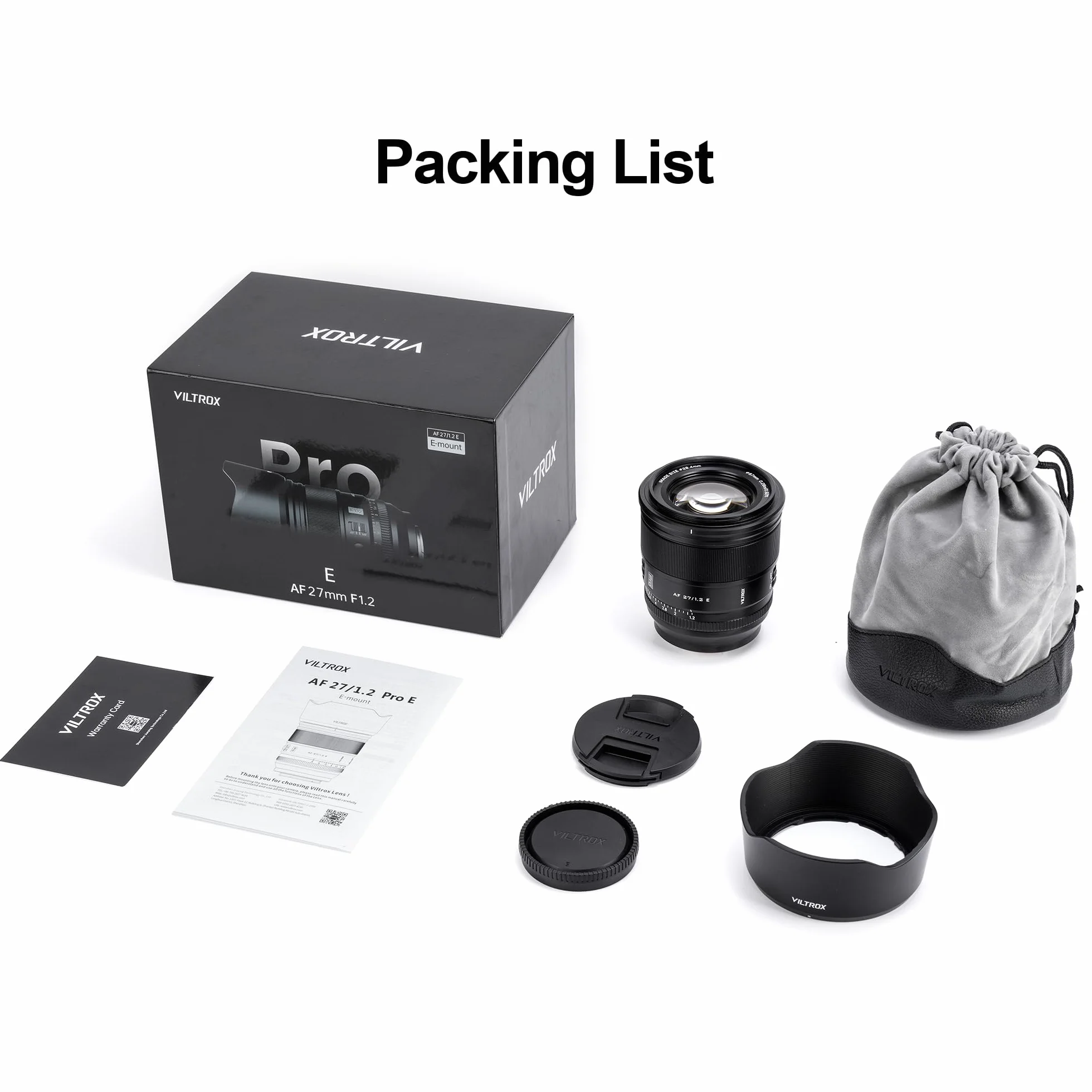 VILTROX Obiektyw 27 mm f/1.2 E Pro, obiektyw Auto Focus APS-C Prime do aparatu bezlusterkowego Sony E-Mount a7R a7IV a7RIII a7RIV a7RV A1 FX3 ZVE1 A7CII a6000 a6600 a6700 ZV-E10 FX30