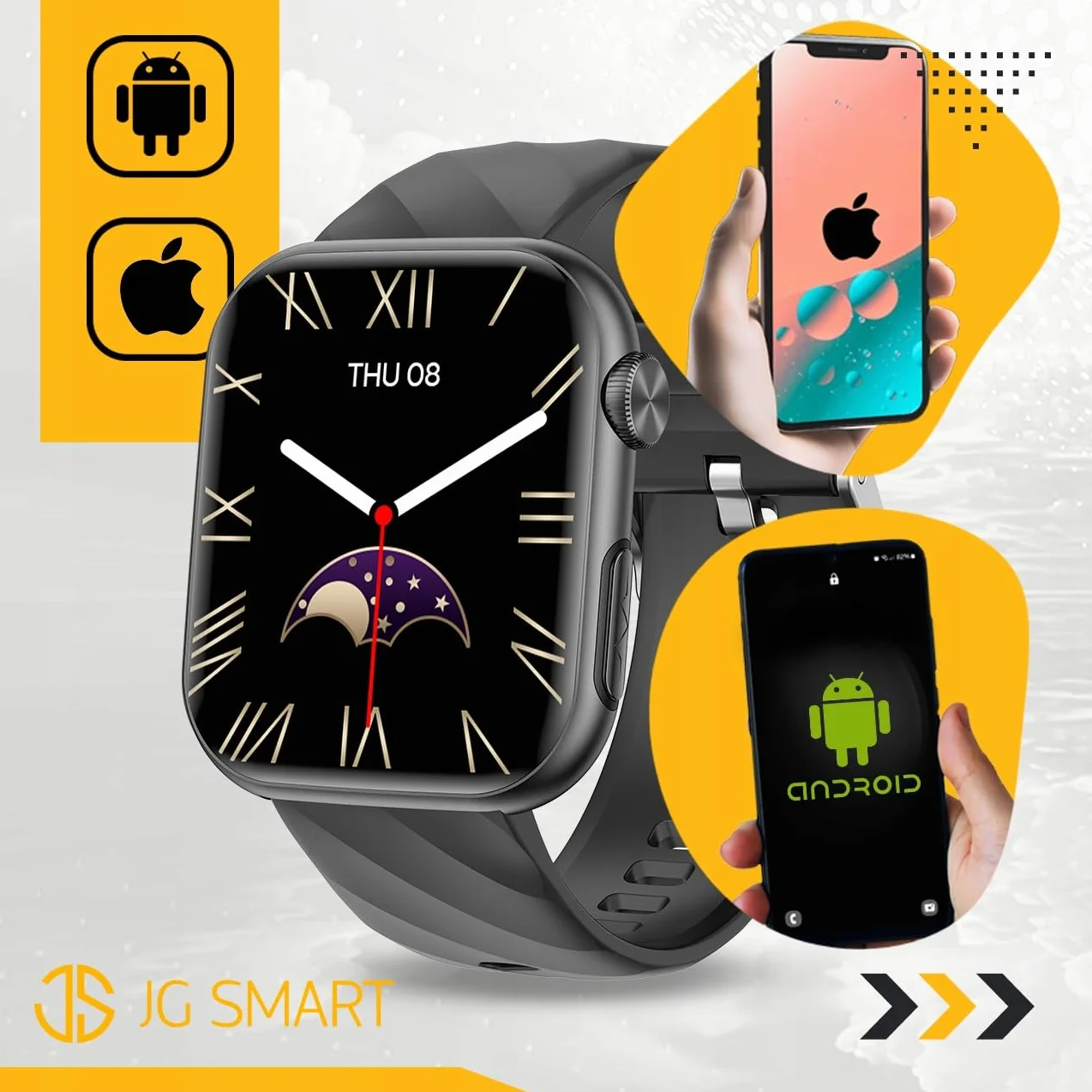 SMARTWATCH DLA SENIORA ZEGAREK TĘTNO CIŚNIENIE EKG TLEN BMI HRV MENU PL