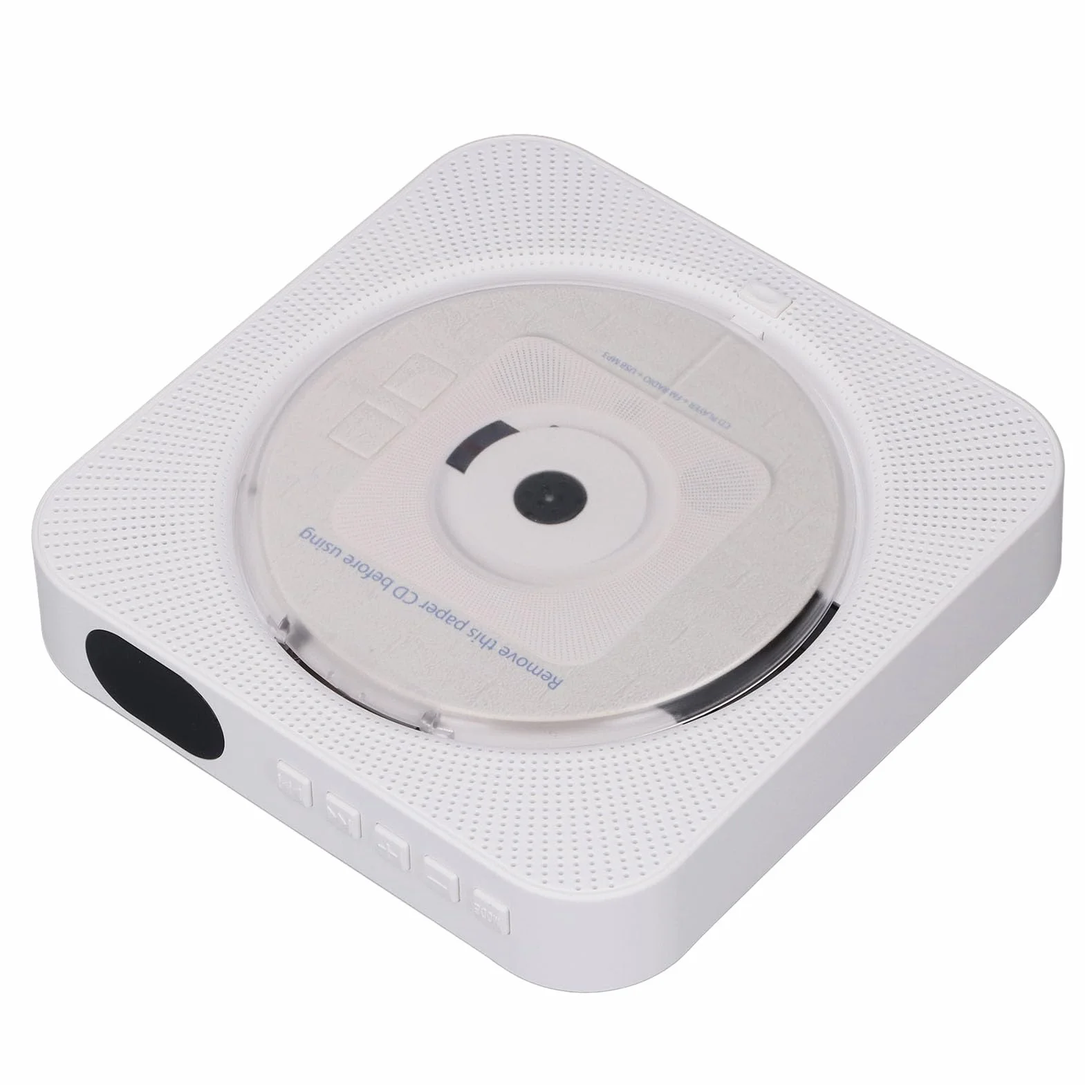 SENECESLI CD Player, CD Disc Player Ochrona Ochronnego Zespół Ściany do Podróży (WHITE)