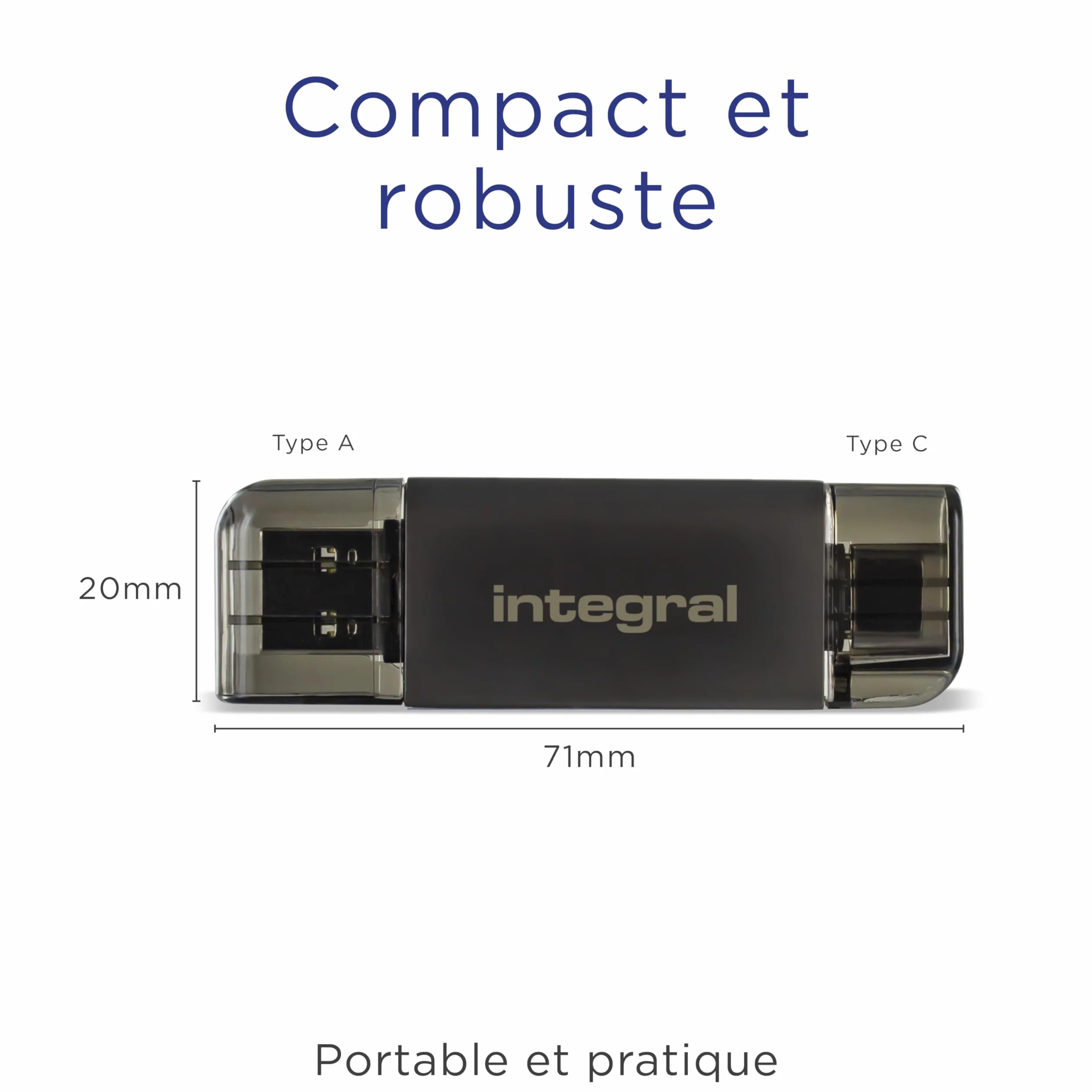 Integral Czytnik Kart SD i Micro SD, Prędkość Transferu Do 180 MB/s, USB 3.0 / USB C OTG Dual Slot Memory Card Adapter Do UHS-1, MicroSDHC, MicroSDXC, SDHC, SDXC