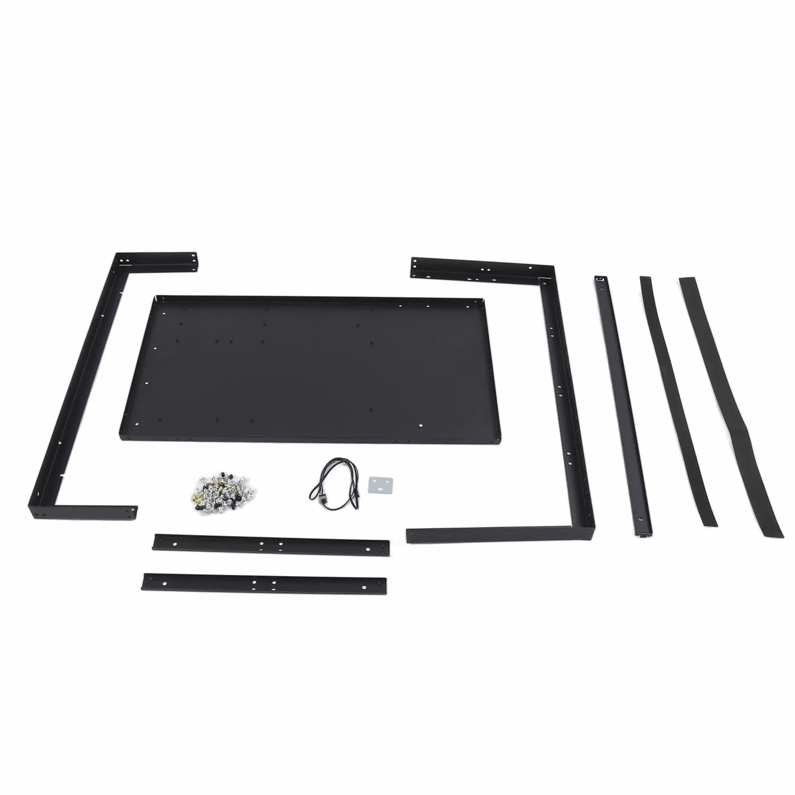 Gedourain Karta Graficzna GPU DIY Obudowa Komputera dla Płyty Głównej ATX MATX FLEX, Wydajne Chłodzenie Komputer Otwarta Obudowa dla Graczy i Profesjonalistów, Solidny materiał z Blachy Stalowej