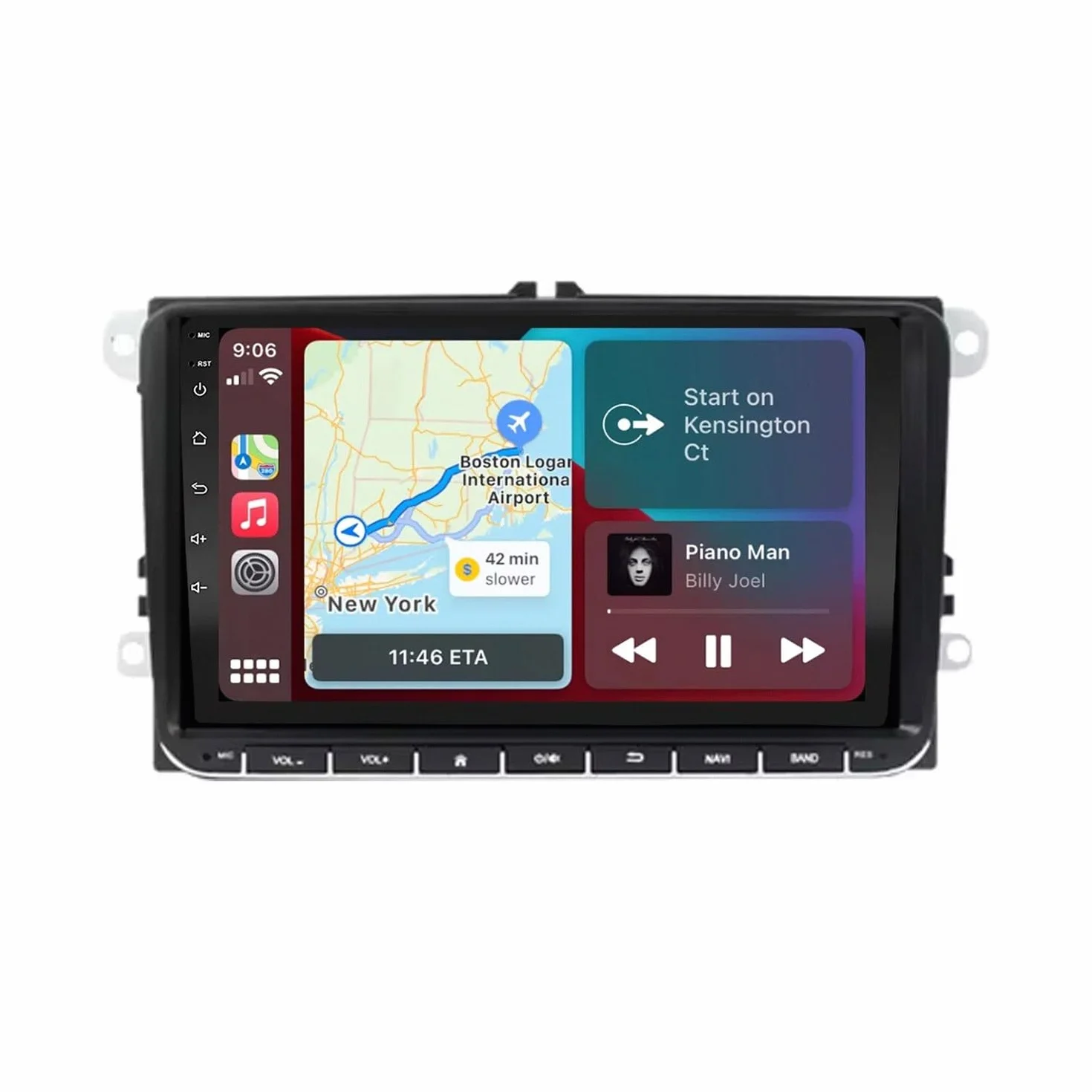 Car Radio dla Volkswagen SEAT Leon Passat B6 B7 Tiguan Touran 9 Inch Android 15 Car Navigation with Mirror Link Swc For, 8 Core 6G+128G