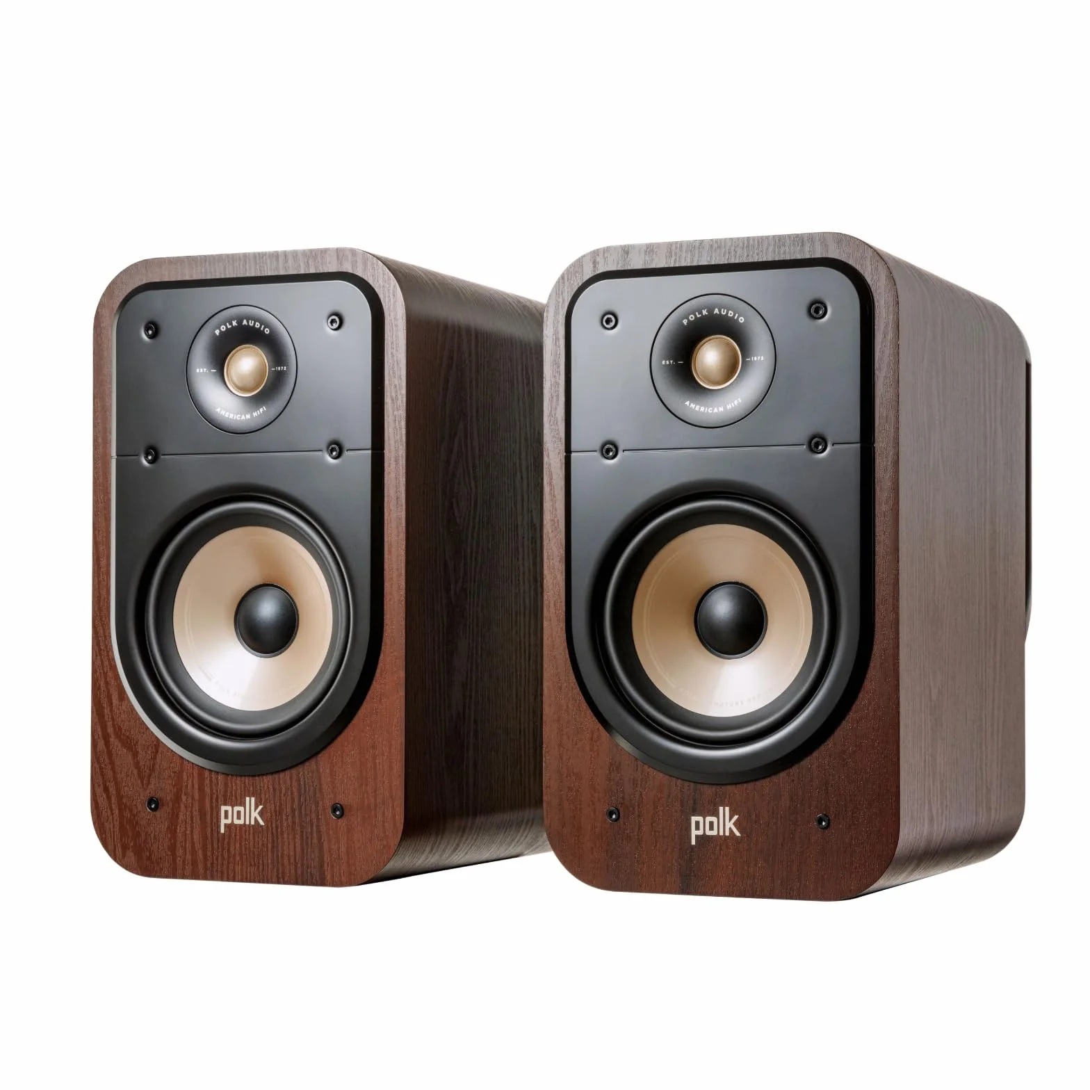 POLK AUDIO Signature Elite ES20 głośniki do regału na książki, głośników stereo, głośników Hi-Fi, certyfikat Hi-Res, kompatybilne z Dolby Atmos i DTS: X (para 2 szt.) - czarne