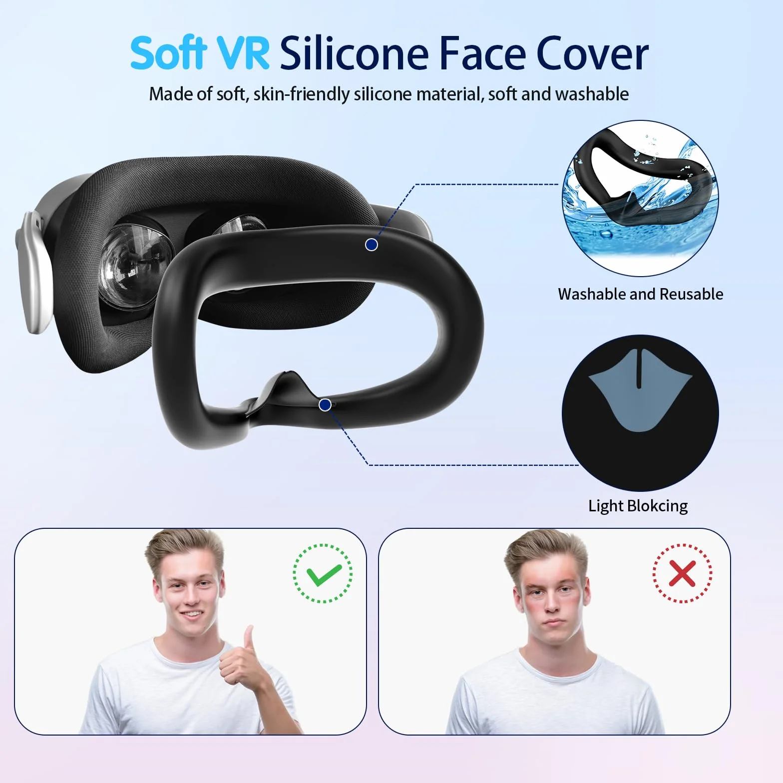Zestaw silikonowych pokrowców 6 w 1, akcesoria do Meta Quest 3s, akcesoria ochronne Juylay VR, akcesoria do Oculus Quest 3S z interfejsem twarzy, osłona, osłona uchwytu kontrolera, nasadki joysticka