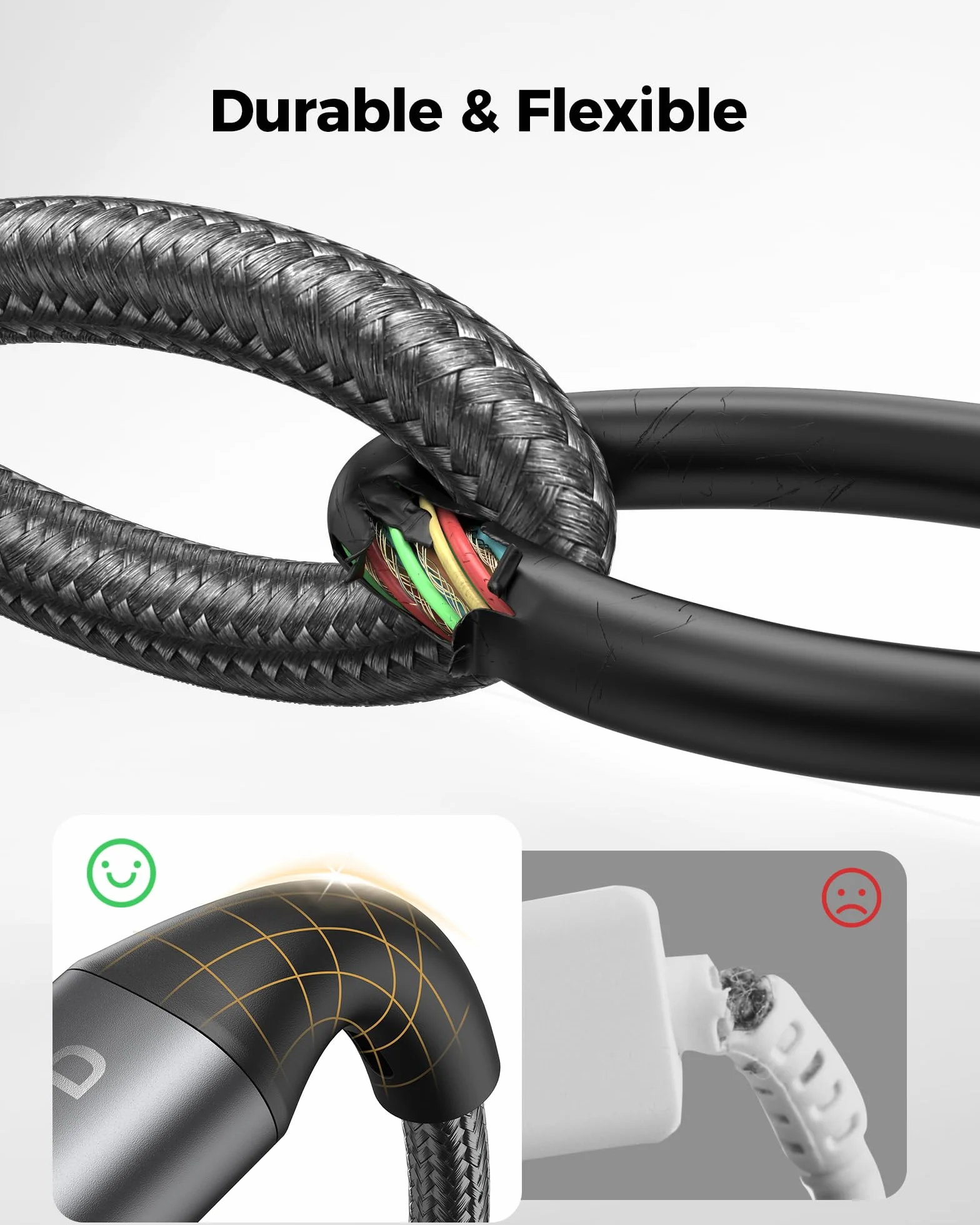 Silkland Kabel USB C na USB C, 60 W, 3 sztuki [50 cm + 1 M+2 M], 20 V/3 A PD 3.0 QC4.0 kabel do ładowania USB C na USB C do iPhone 16/15 Pro Max, Samsung Galaxy S24 S23 Ultra, iPad Pro/Air/Mini6,
