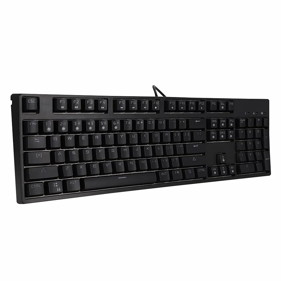 KUIDAMOS M-8 104 Klawisze Klawiatura Mechaniczna Ergonomiczna Konstrukcja Przewodowa Podświetlenie RGB do Gier Biurowych Materiał ABS