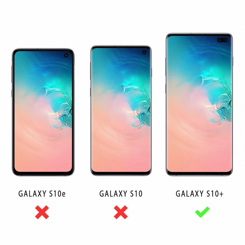Ancile ® Samsung Galaxy S10 Plus 360° przezroczysta podwójna pełna ochrona silikonowa odporna na wstrząsy, obudowa do S10+