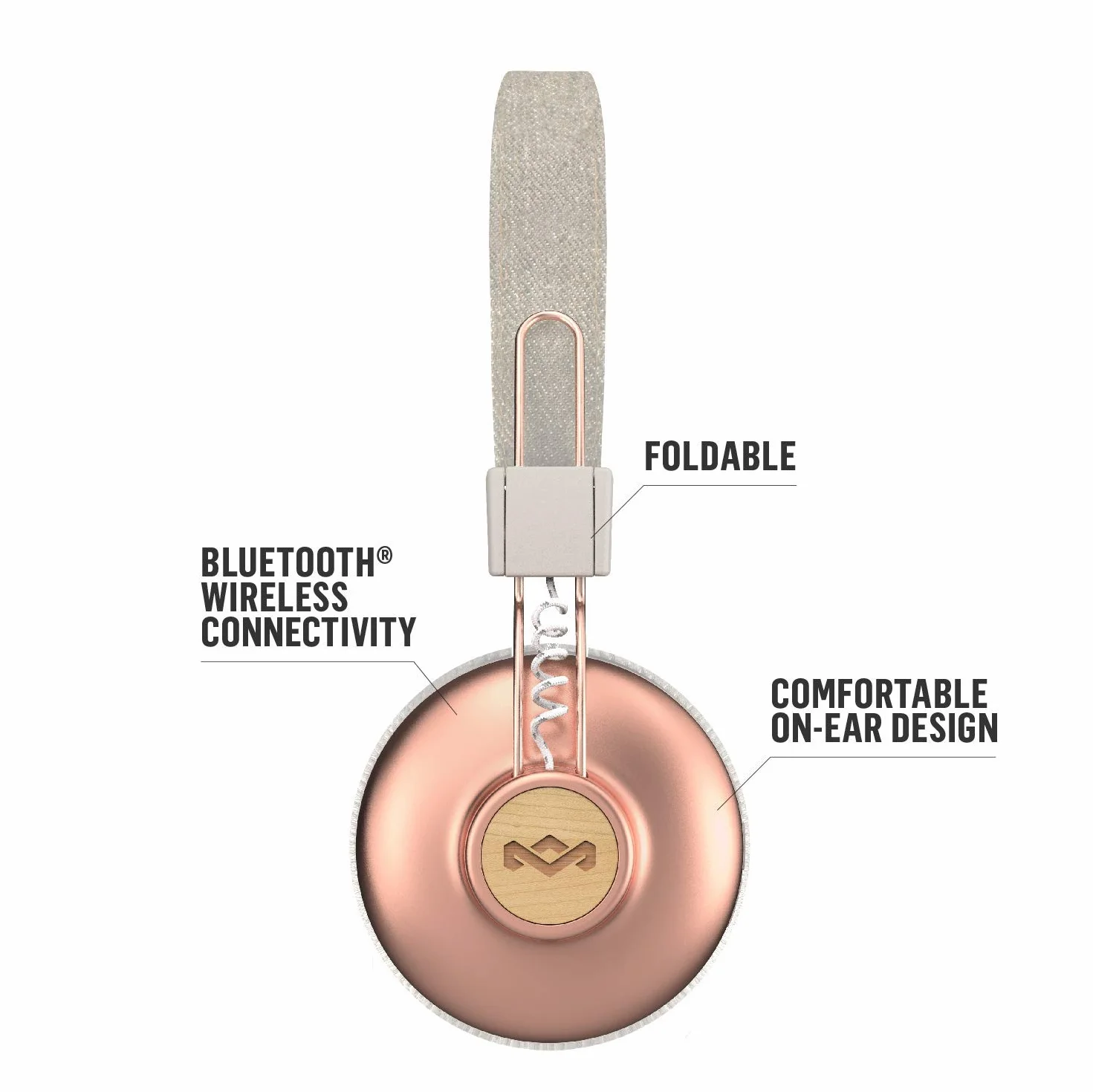 Marley House of EMJH133CP Positive Vibration 2 Słuchawki BluetoothSmic Copper