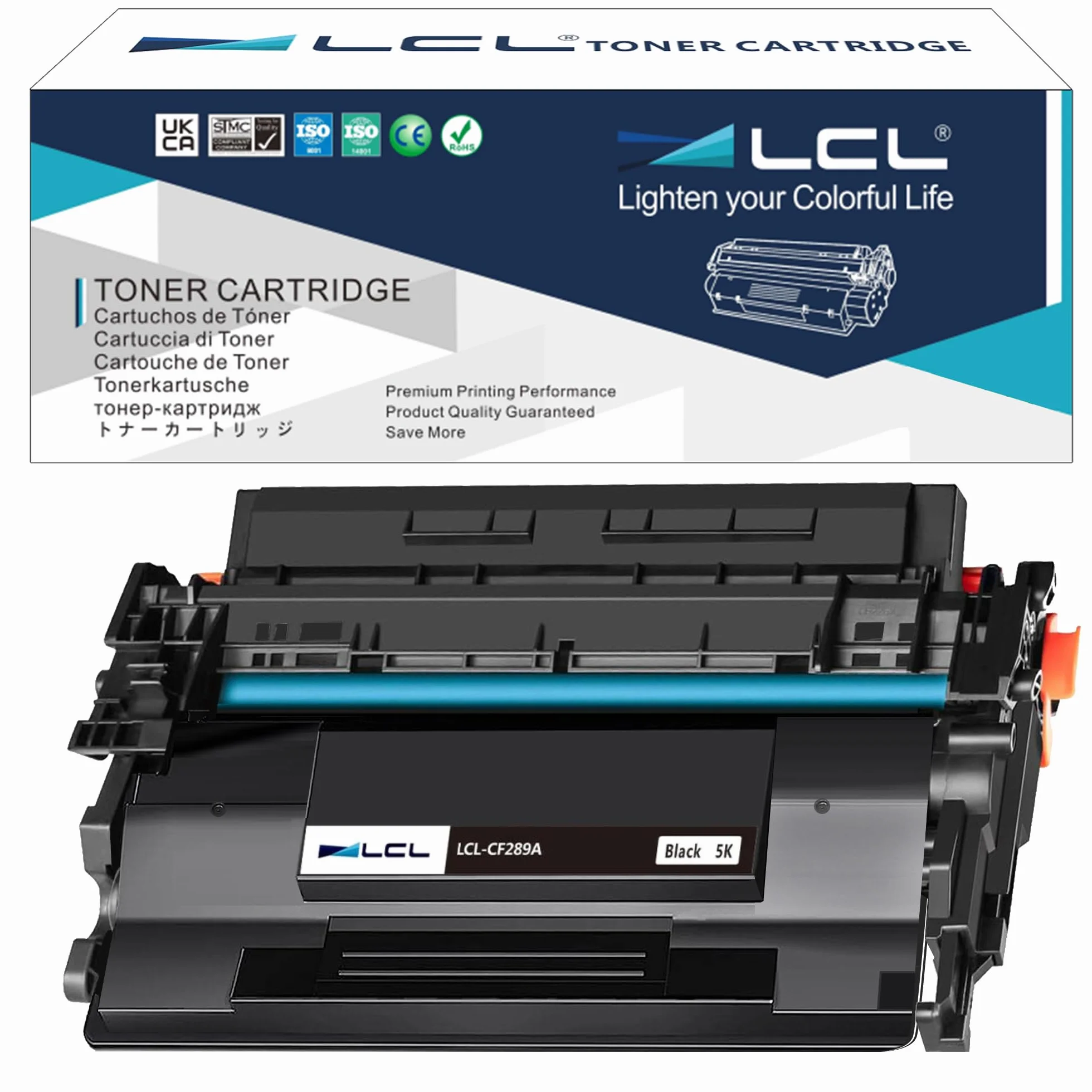 LCL Z chipem kaseta z tonerem kompatybilny z 89A CF289A Zamiennik do HP Laserjet Enterprise M507dn M507x MFP M528dn M528f Flow MFP M528z (1 czarny)