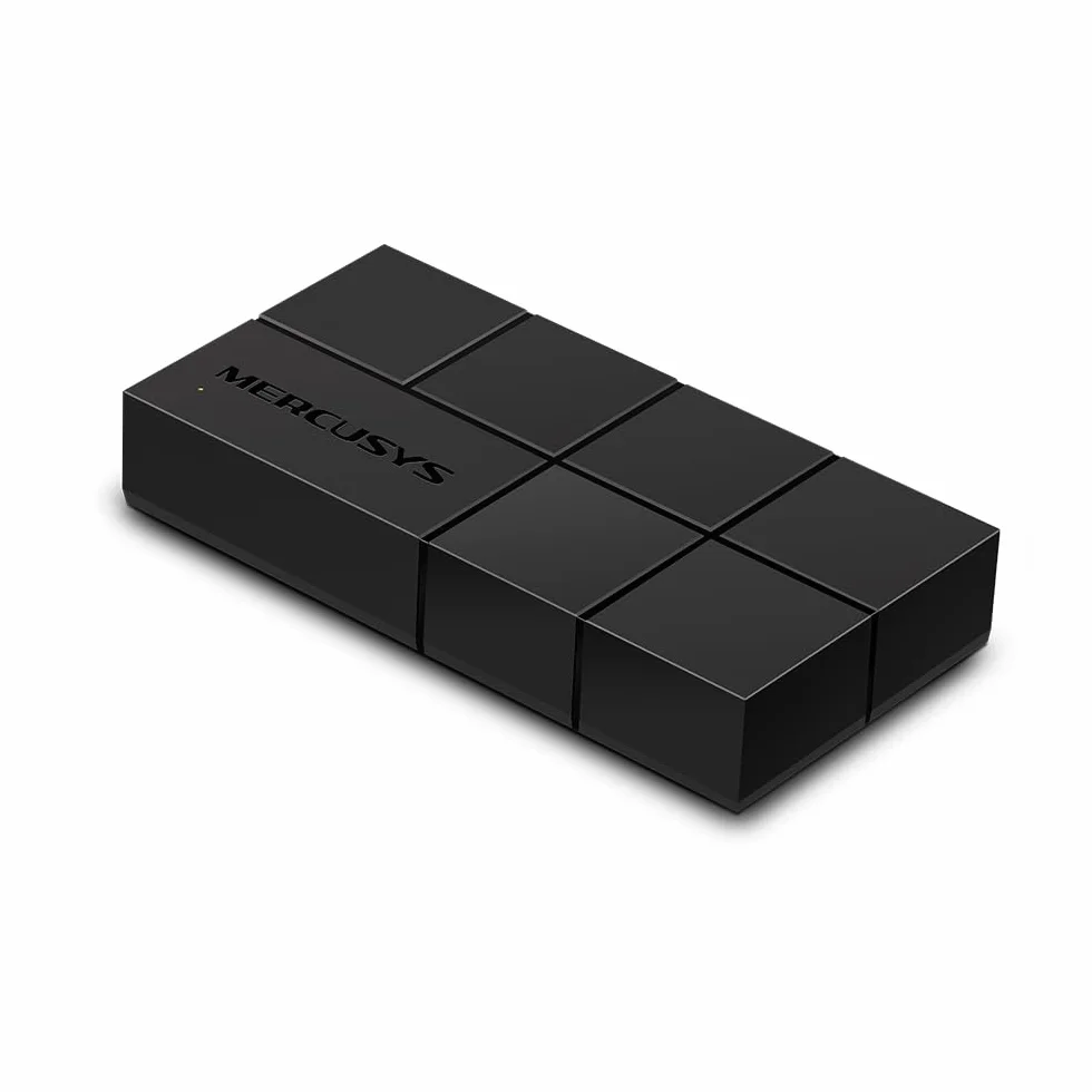 Mercusys MS108G – Niezarządzalny switch Gigabit Ethernet 8‑portowy, obudowa z tworzywa, bez wentylatora, Plug & Play, energooszczędny Green Ethernet, idealny do biura domowego, NAS, IPTV, monitoringu
