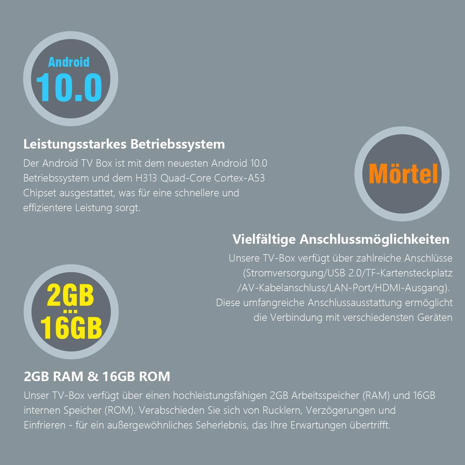 BOXPUT M5 Android TV Box 10.0, 2 GB RAM, 16 GB ROM, 4K Ultra HD, strumieniowy odtwarzacz multimedialny, dwuzakresowy WiFi 6 2,4 G/5G, pilot głosowy BT 5.2, Smart TV Box do domowej rozrywki