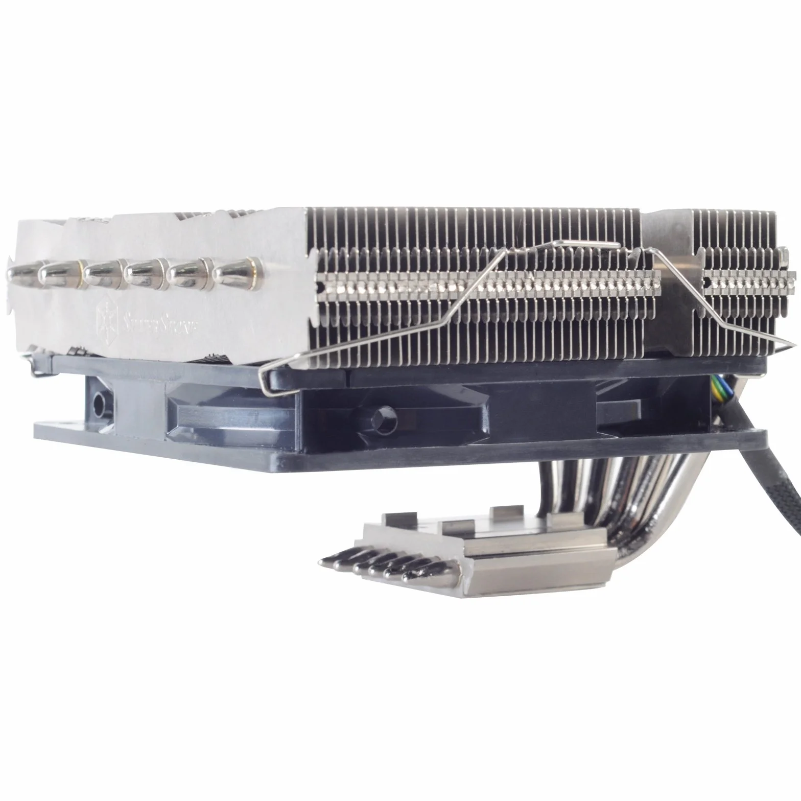 SilverStone SST-NT06-PRO-V2 – radiator procesora Nitrogon z 6 rurami ciepła i wentylatorem PWM 120 mm do gniazda Intel/AMD, gotowy do pracy AM4