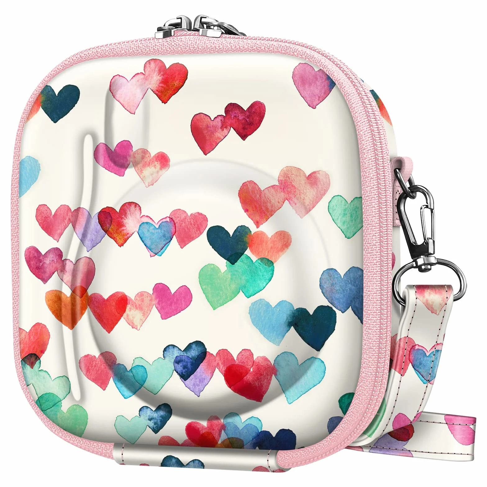 Fintie Etui ochronne do aparatu Fujifilm Instax Mini 11/9/8/7+/7s/40/90/70/25/26 - twarda obudowa odporna na wstrząsy z regulowanym paskiem