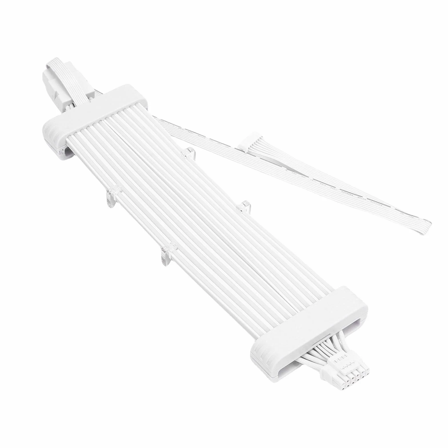 Naroote Kabel Zasilacza ARGB, Miękka Elastyczna Silikonowa Taśma LED, 120 Koralików 16,8 Mln Kolorów 16PIN Kabel ARGB do Płyty Głównej Komputera PC Obudowa Karty Graficznej Decor (Kontroler SK3 Biały)