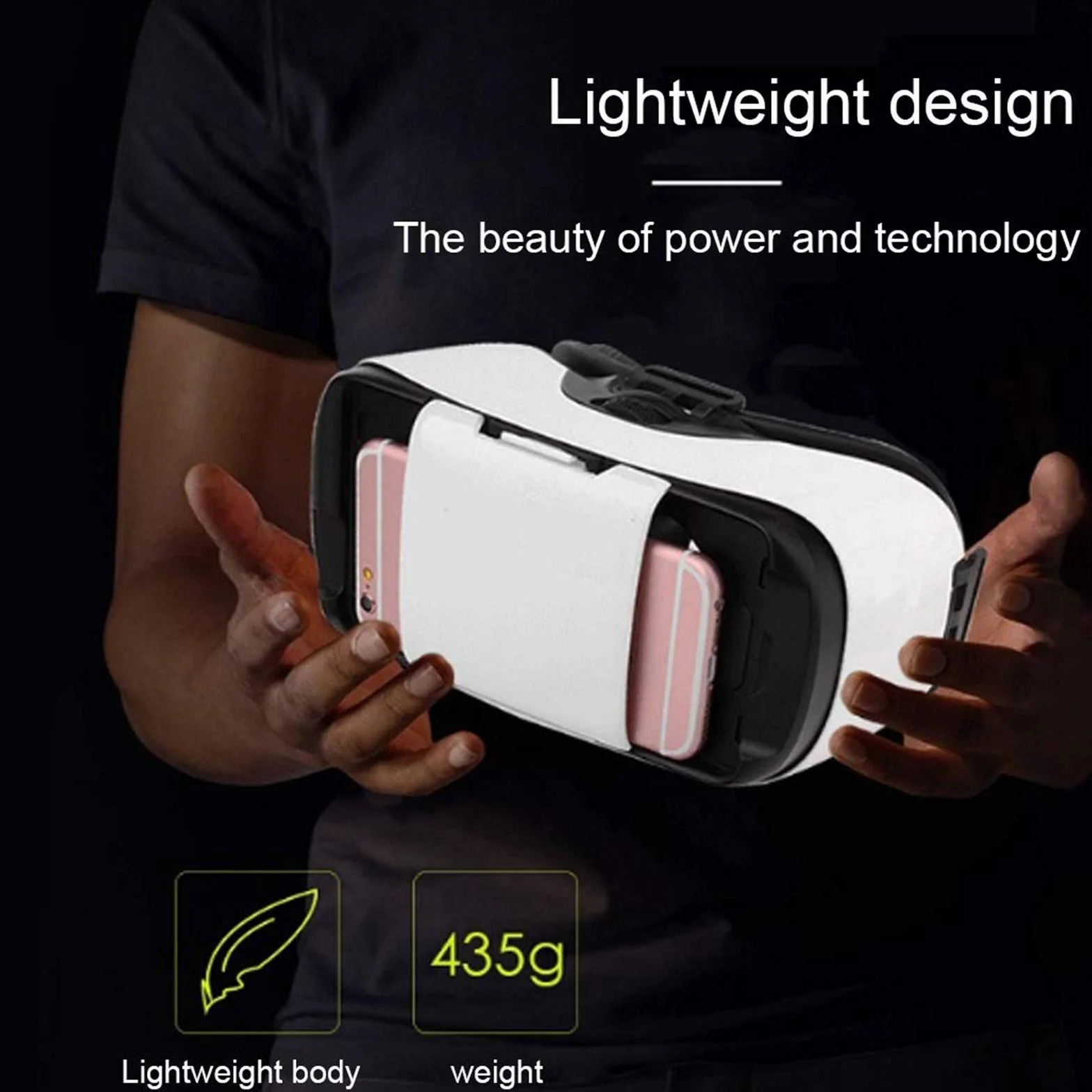 zestaw słuchawkowy VR, w pełni regulowany ogniskowy i obiekt odległości, okulary 3D VR, kompatybilne z iPhone i innymi smartfonami z systemem Android 4.7 do 5.7