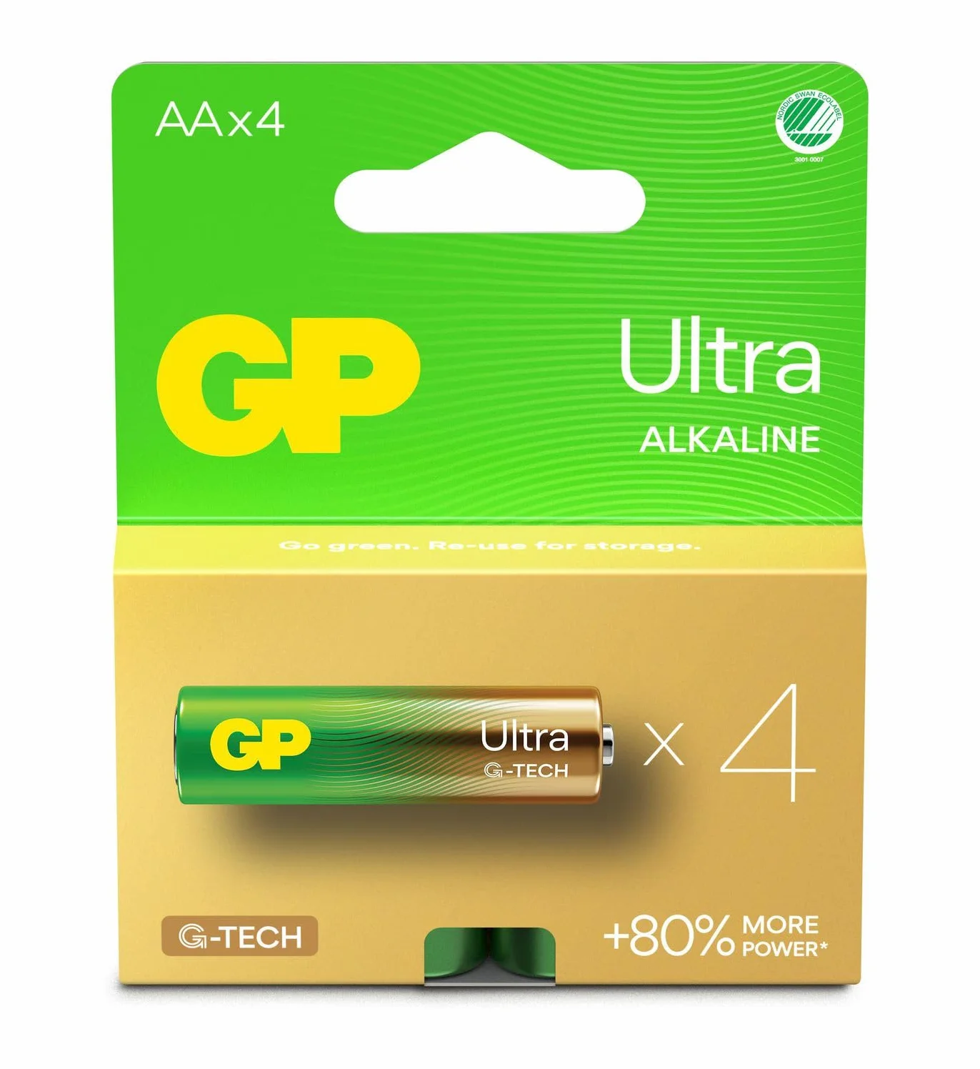 GP Ultra alkaliczne baterie AA 15AULR6 1,5 V 4 szt