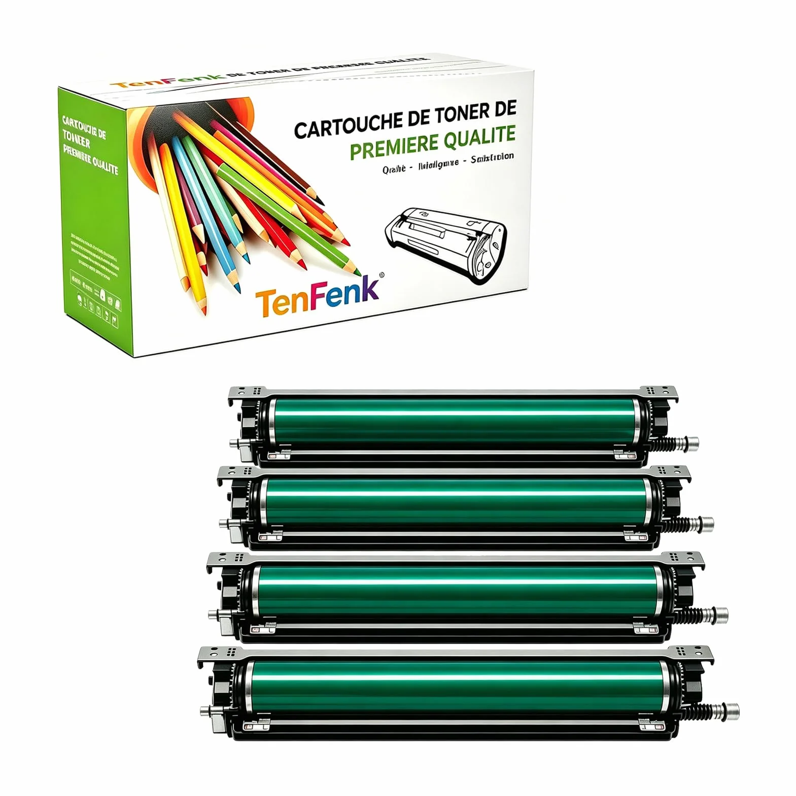 Kompatybilny zamiennik zespołu bębna dla Konica Minolta DU106 DU-106 A5WJ0Y0 do użytku z Konica Minolta C1060L C2060L C3070L C71CF AccurioLabel 190 230 drukarką, 4 sztuki,4p