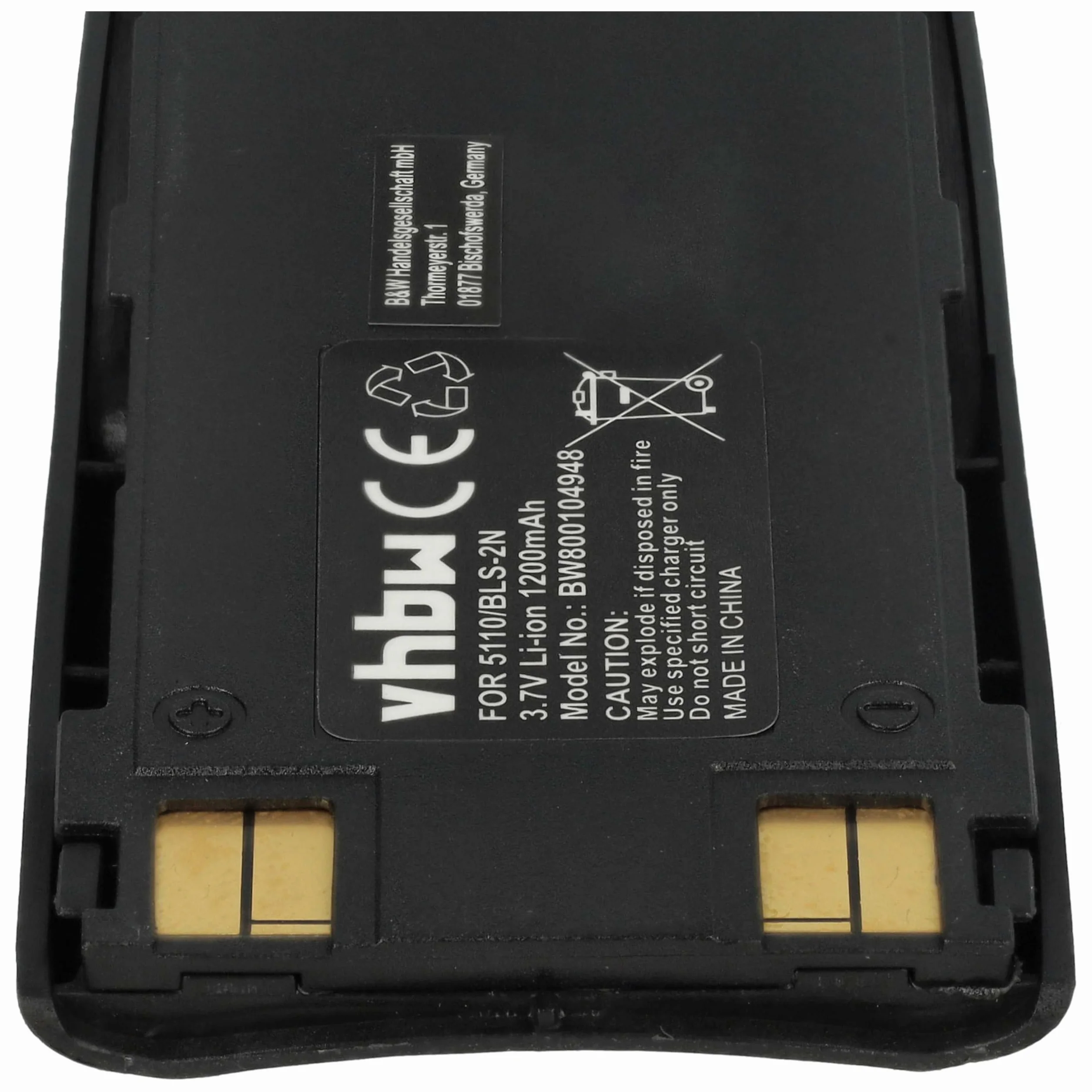 vhbw Bateria zamienna do Nokia BLS-4, BMS-2S, BLS-2, BLS-2N, BPS-2 do telefonu komórkowego smartfona telefonu (1150 mAh, 3,7 V, Li-Ion)