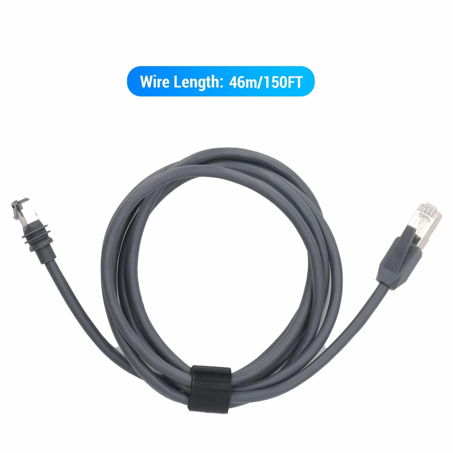 Generic Przewód Satelitarny do Kabla RJ45 Wodoodporny i Trwały Zamiennik Anteny Gen3 46m 150FT Nadaje się do Użytku Wewnątrz i na Zewnątrz Miedź 26AWG
