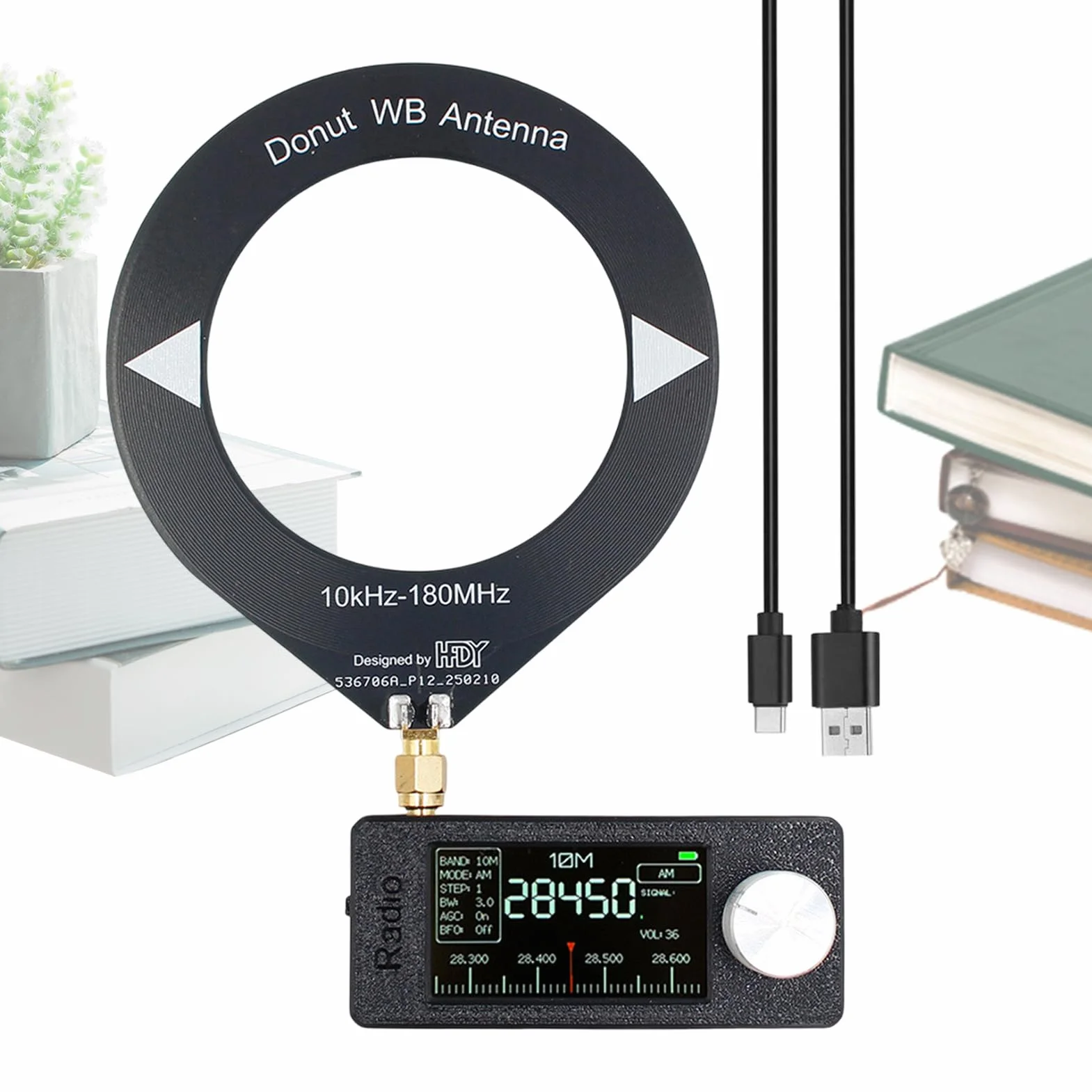 Ma?e radio, wszystkie odbiornik radiowy Band,Radia SW ze wszystkimi pasmami - Kompaktowy, bateria 800 mAh, kontrola g?ówna ESP-32-S3, z anten? dla lepszego wra?enia u?ytkownika