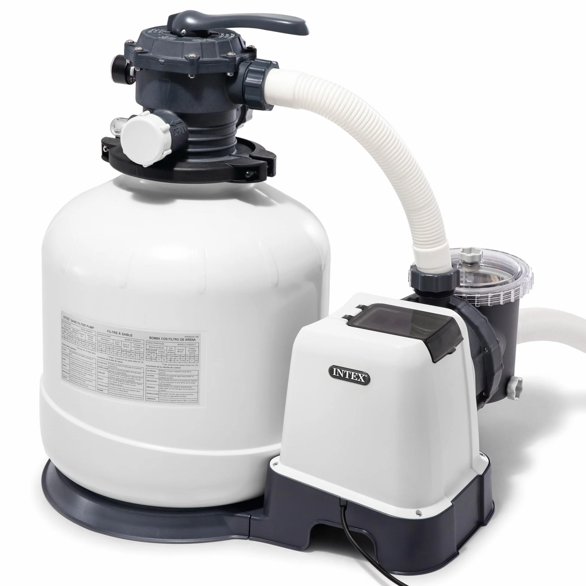 Intex 26652 Pompa Filtrująca 12.000 L/h Biały/Czarny
