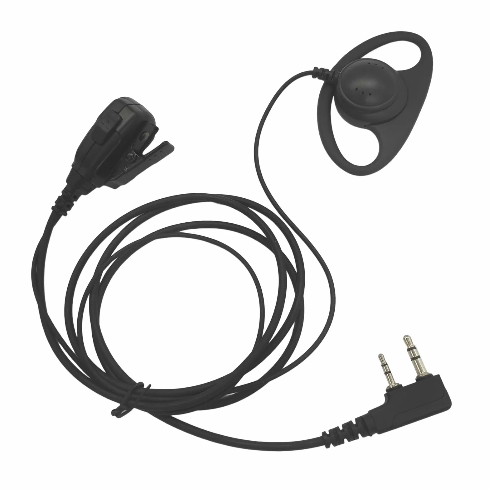 YZYPYM 2-pinowy dwukierunkowy radiowy zestaw słuchawkowy słuchawki z mikrofonem PTT do Kenwood Baofeng Retevis Samcom uv-5r uv5r uv82 rt68 rt22s rt21 rt27 rt19 h777 h-777s retc 15 (pierścień pętelkowy