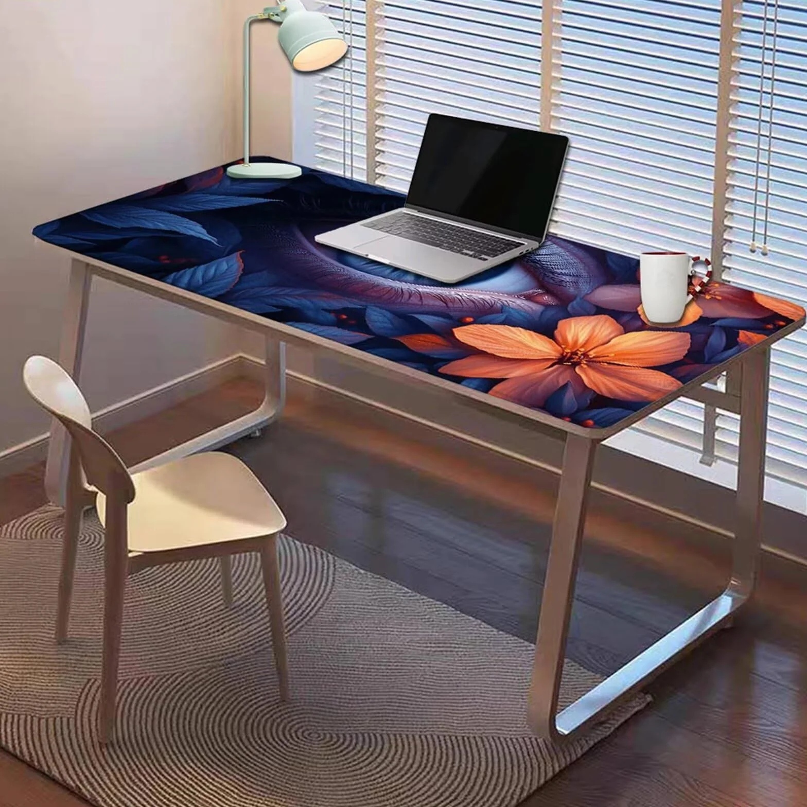 Gamingowa podkładka pod mysz 1200 x 600 x 3 mm, XXL, wodoszczelna, odporna na ścieranie, z przyszytymi krawędziami, kolorowa podkładka na biurko, poprawia prędkość i precyzję, pod laptopa, komputer