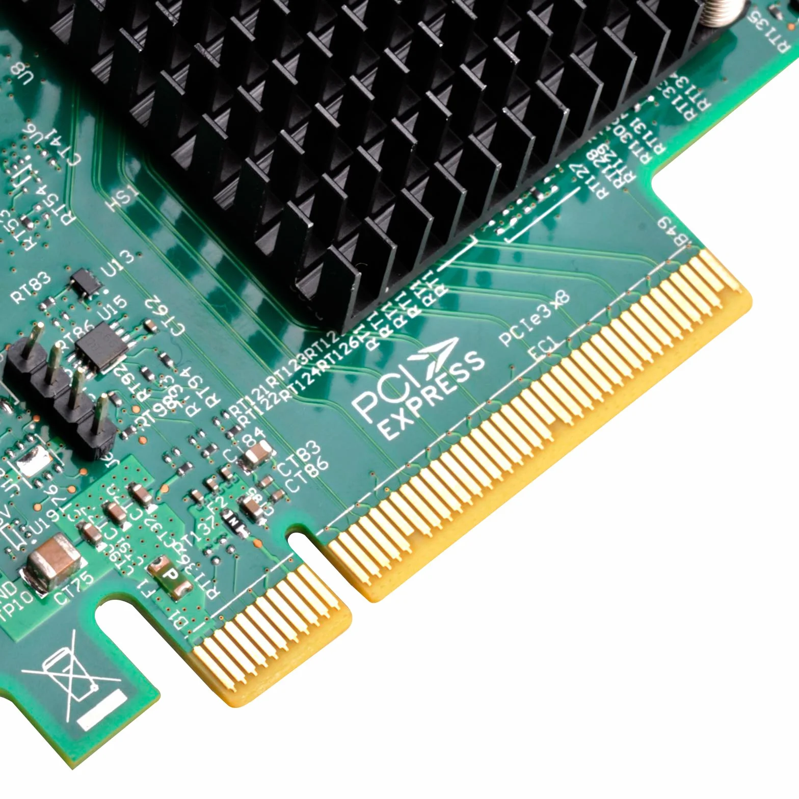 SilverStone SST-ECS05 – Serwerowa karta PCI-E Express Card Gen 3.0 x8 SAS (12 Gb/s) / SATA (6 Gb/s) kontroler portów LSISAS3008, obsługuje niskoprofilowy, RAID 0,1,1E, 10